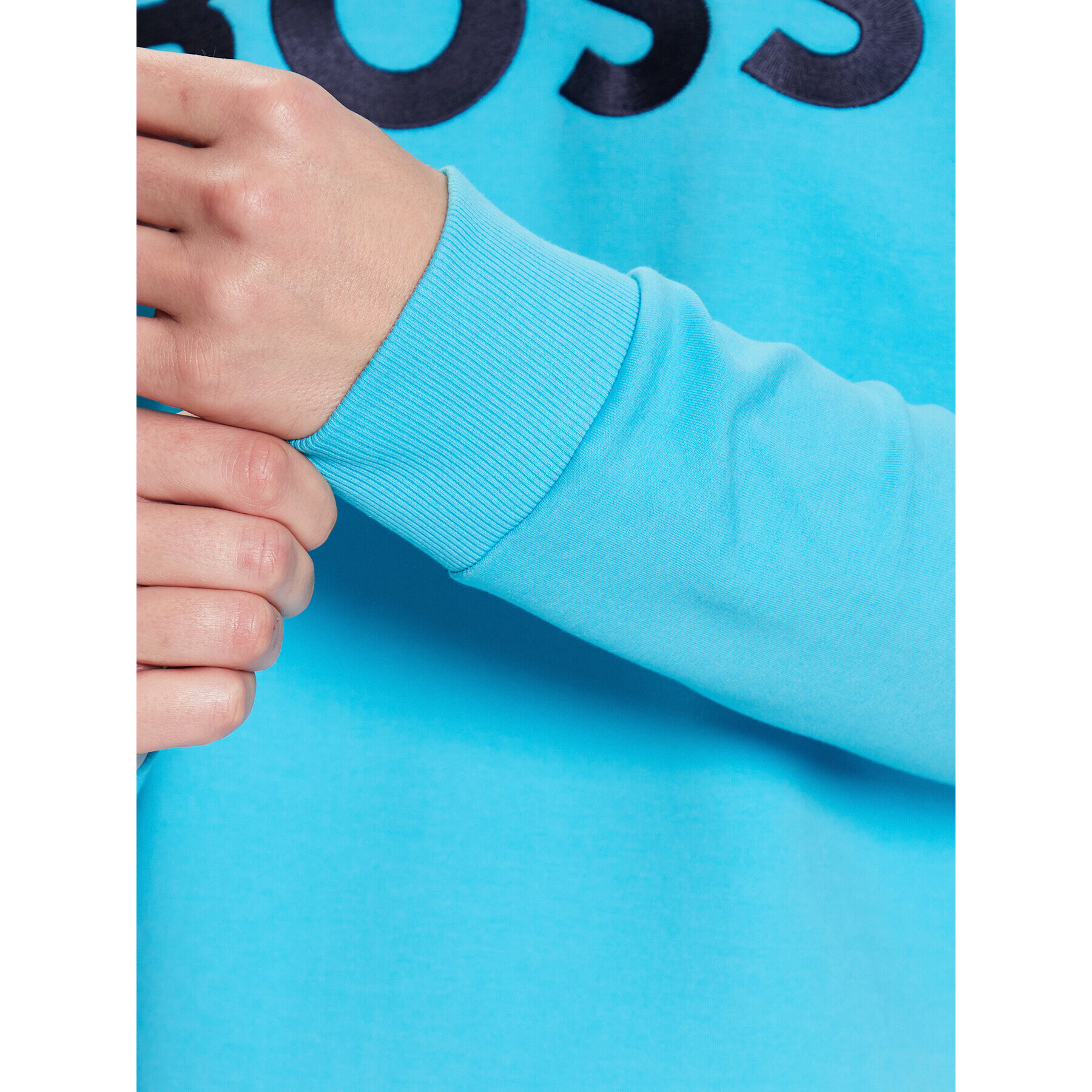 Boss Bluză 50482898 Albastru Relaxed Fit - Pled.ro