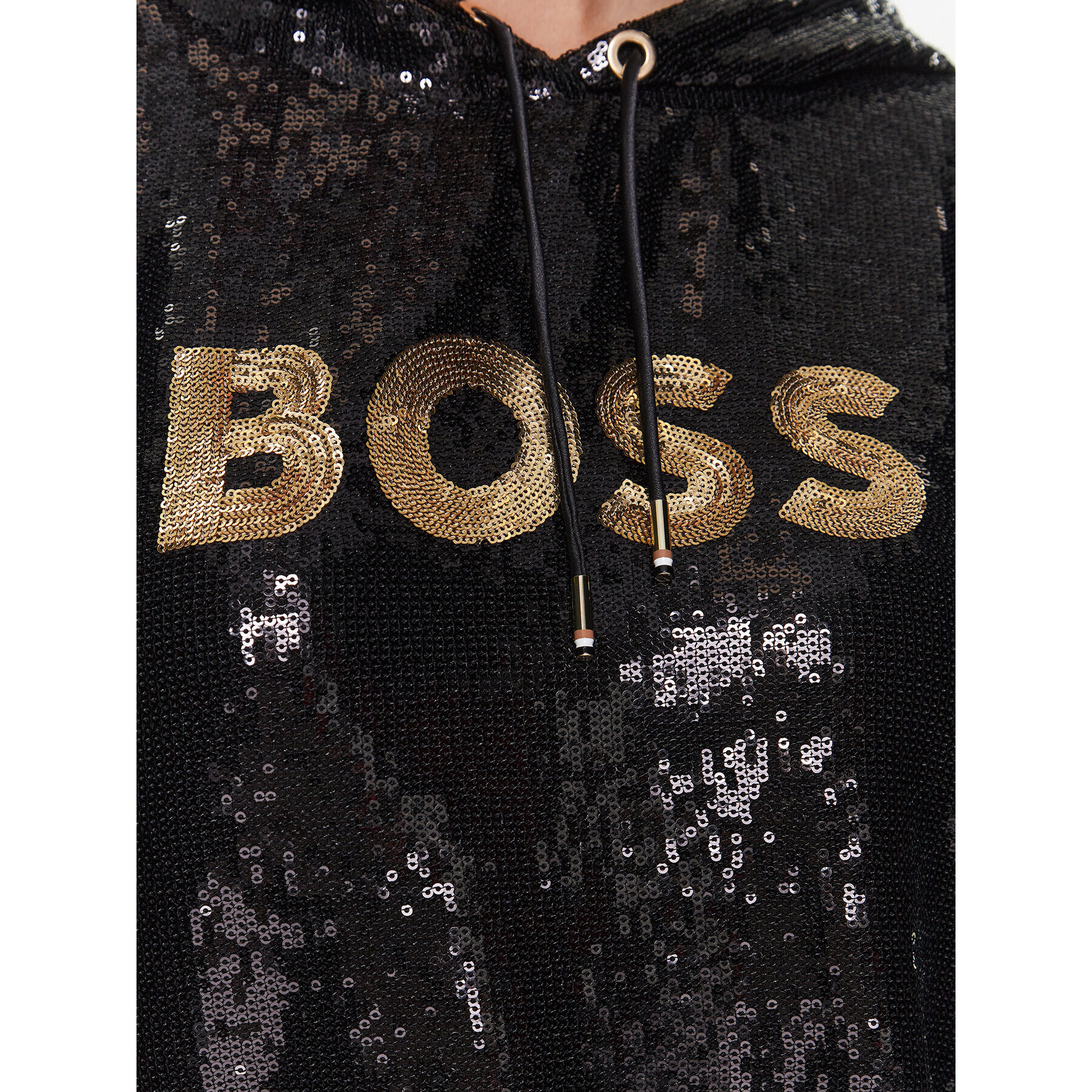 Boss Bluză 50483049 Negru Relaxed Fit - Pled.ro