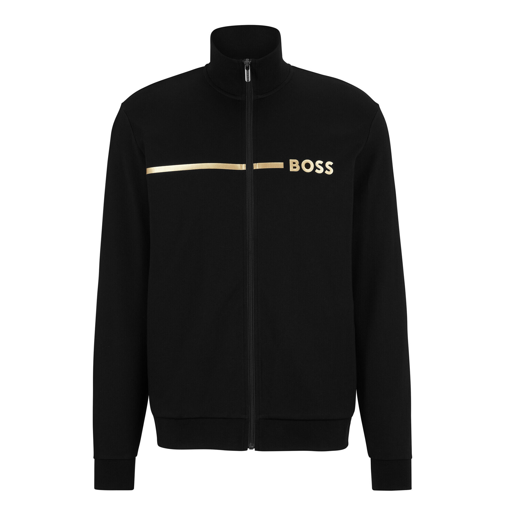 Boss Bluză 50485947 Negru Regular Fit - Pled.ro