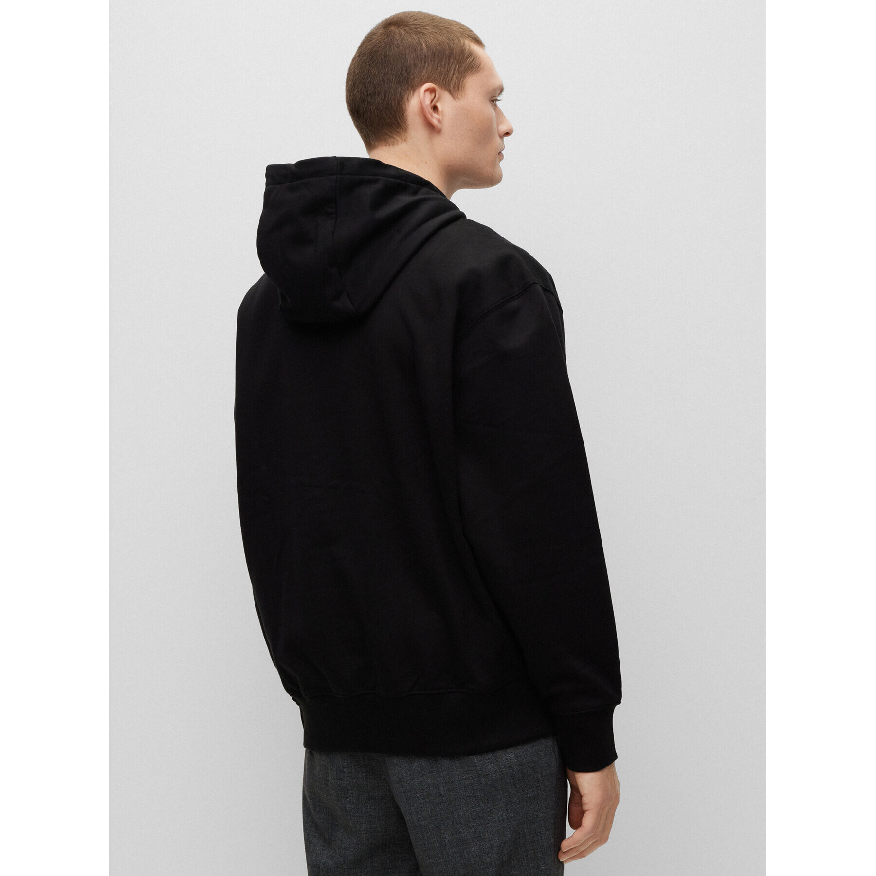 Boss Bluză 50486243 Negru Oversize - Pled.ro