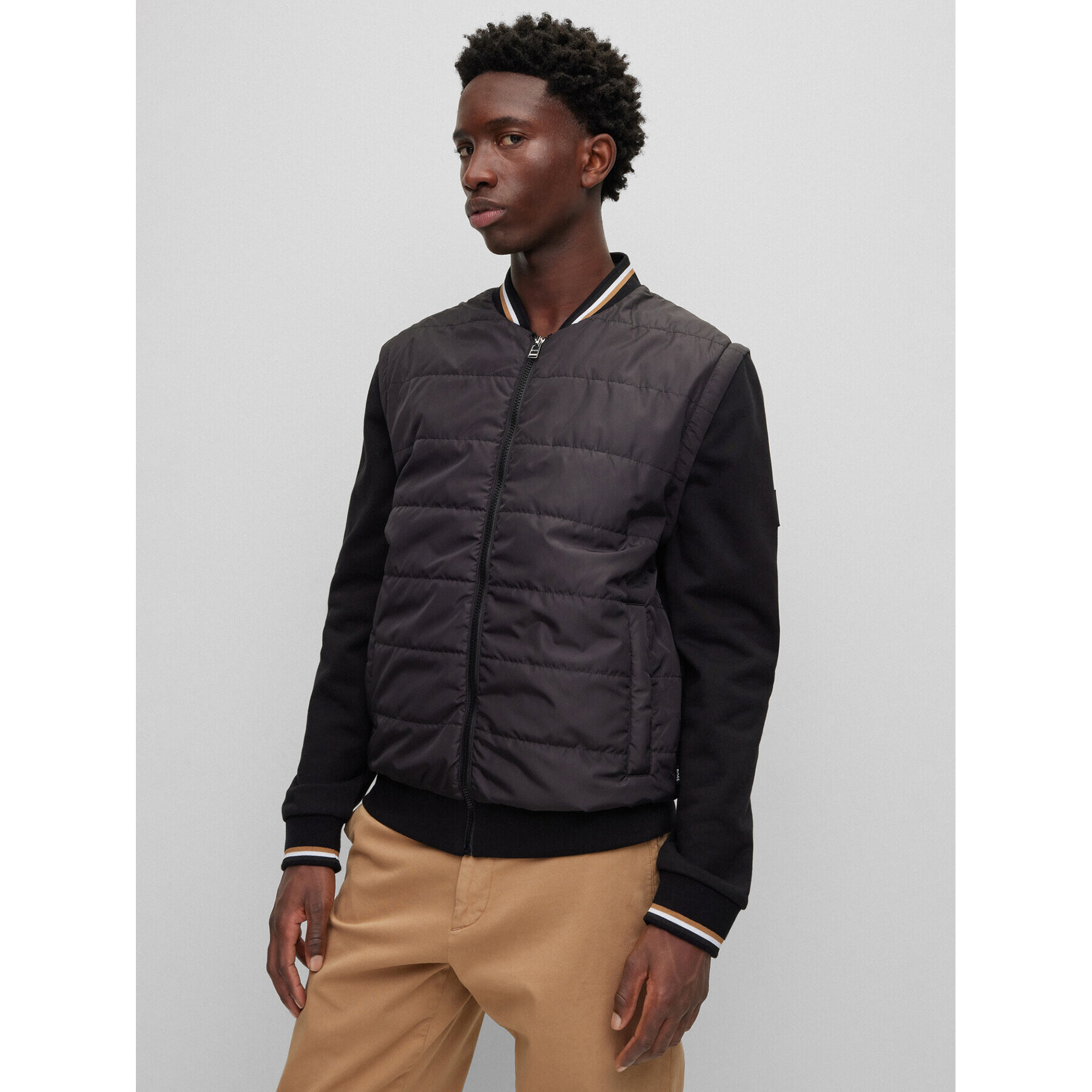 Boss Geacă bomber 50486266 Negru Regular Fit - Pled.ro