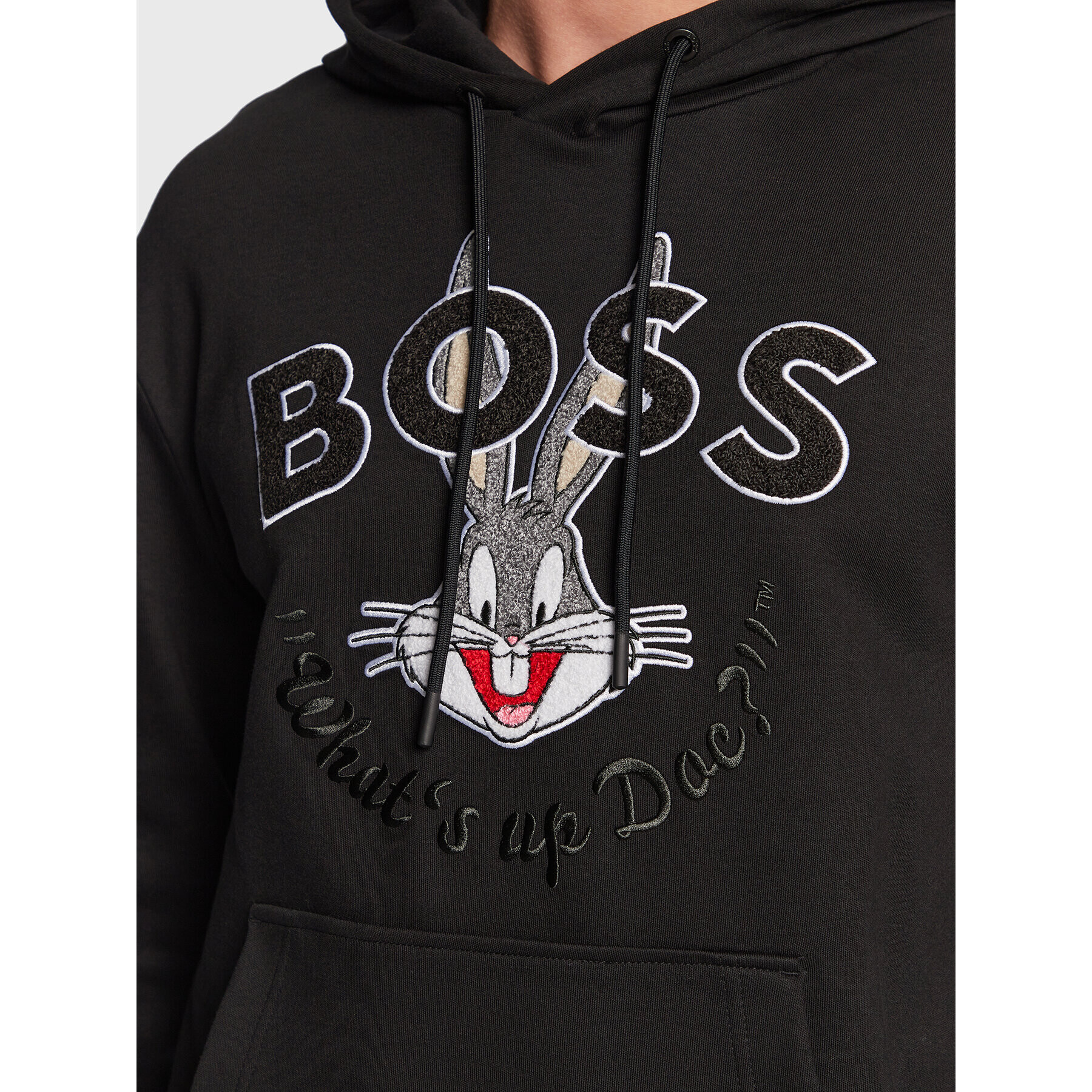 Boss Bluză 50486315 Negru Regular Fit - Pled.ro