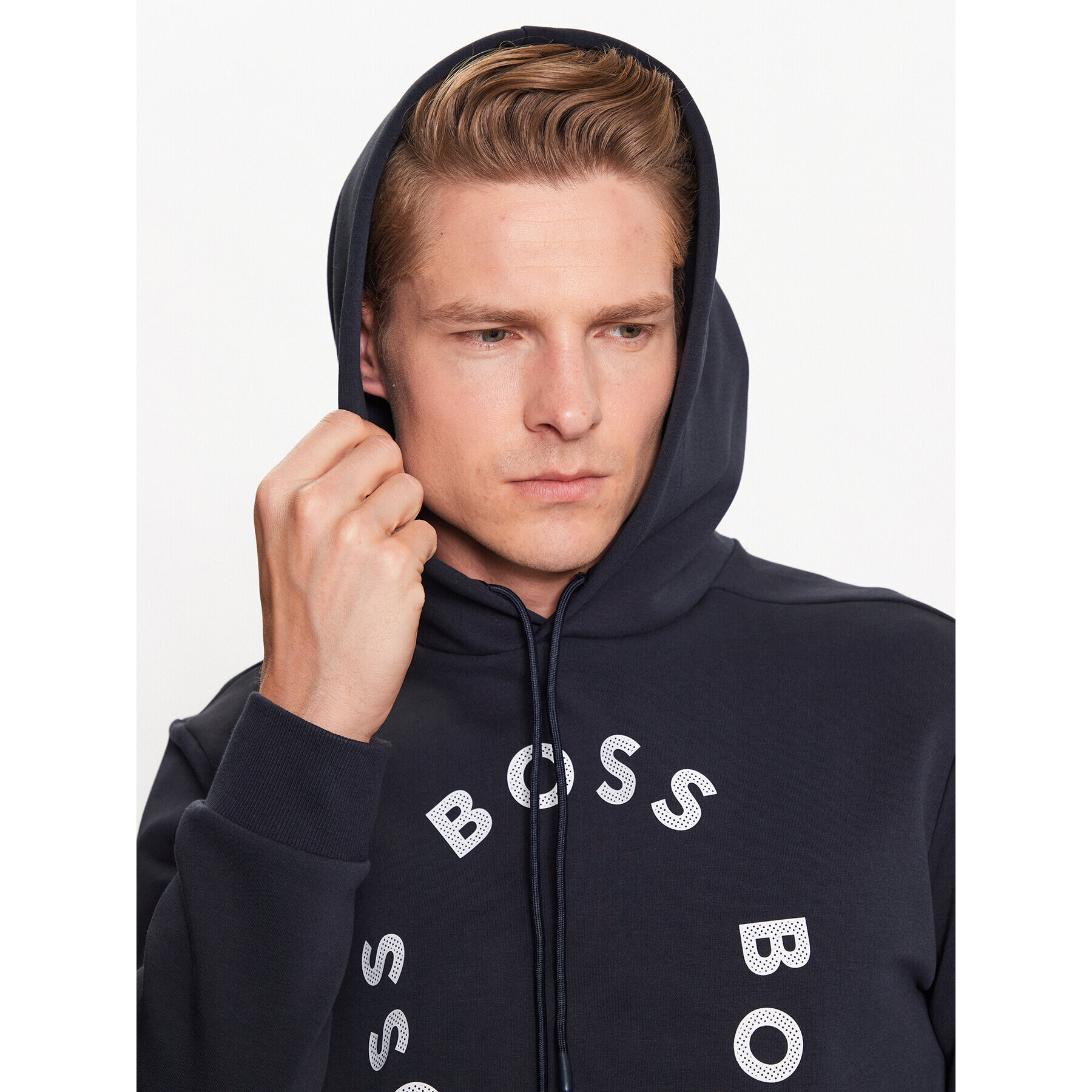 Boss Bluză 50487953 Bleumarin Regular Fit - Pled.ro