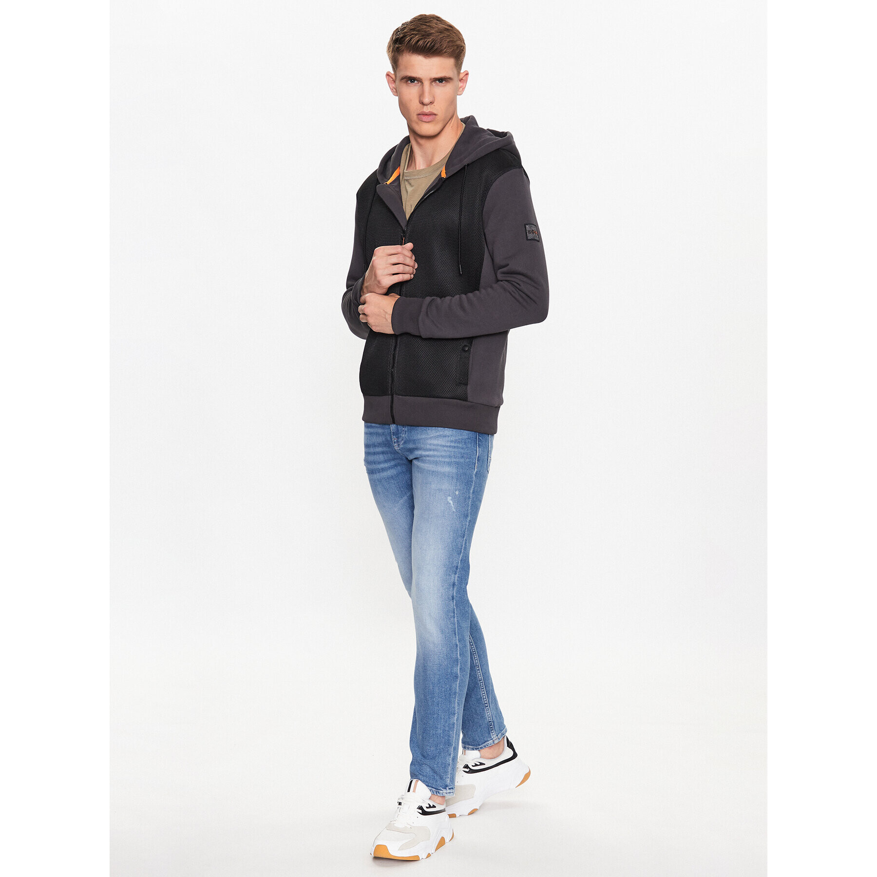 Boss Bluză 50493983 Gri Relaxed Fit - Pled.ro