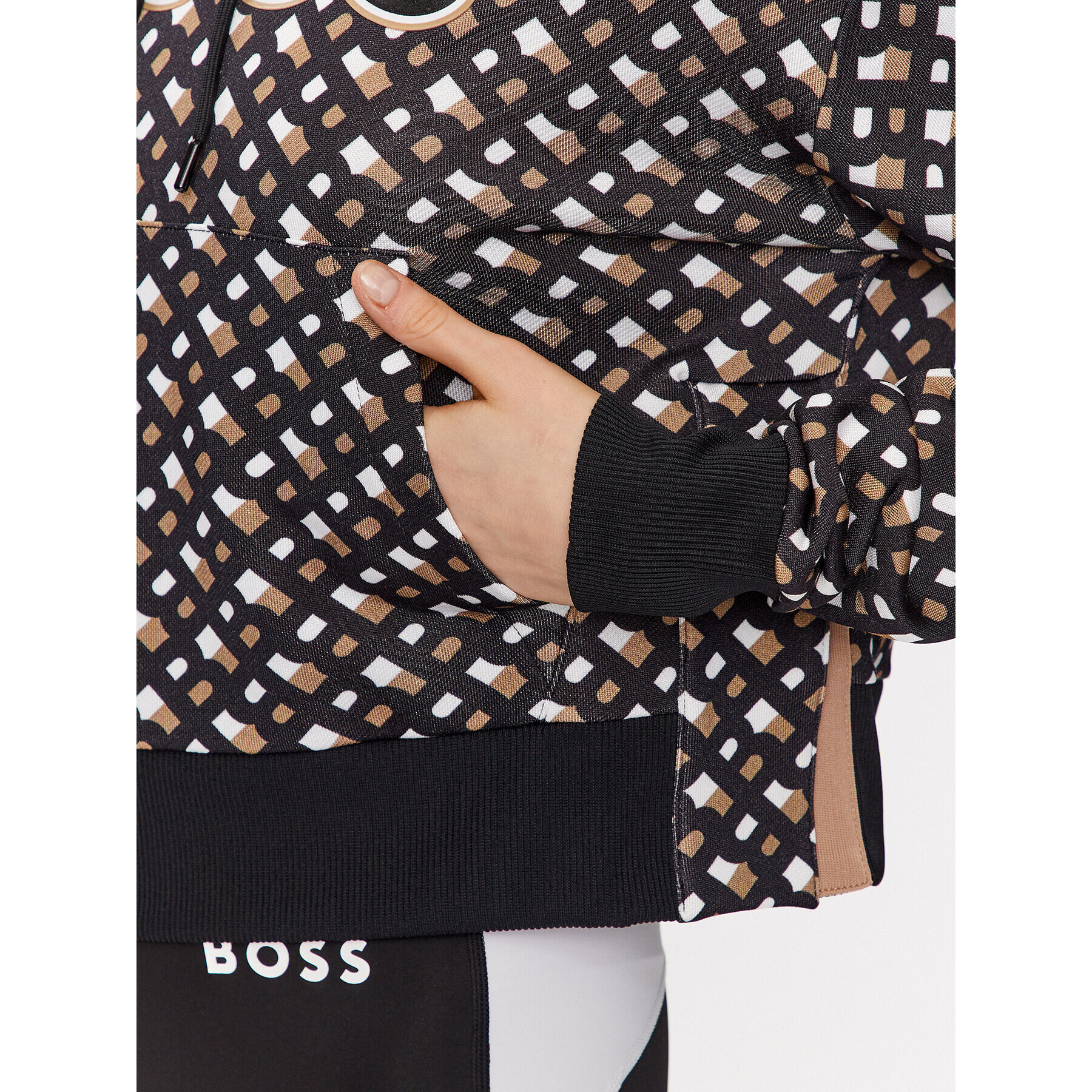 Boss Bluză Ecropi 50494471 Negru Regular Fit - Pled.ro