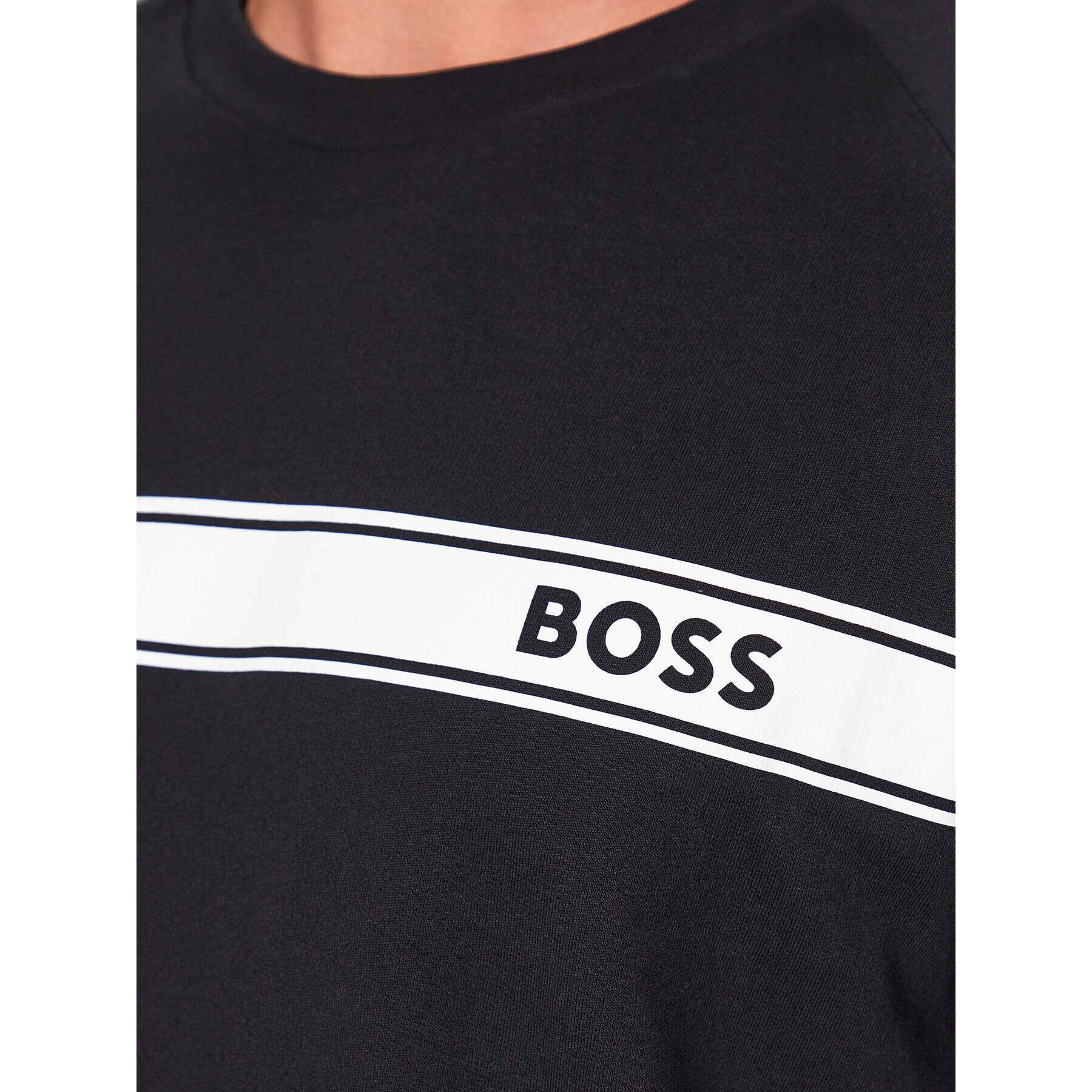 Boss Bluză 50496772 Negru Regular Fit - Pled.ro