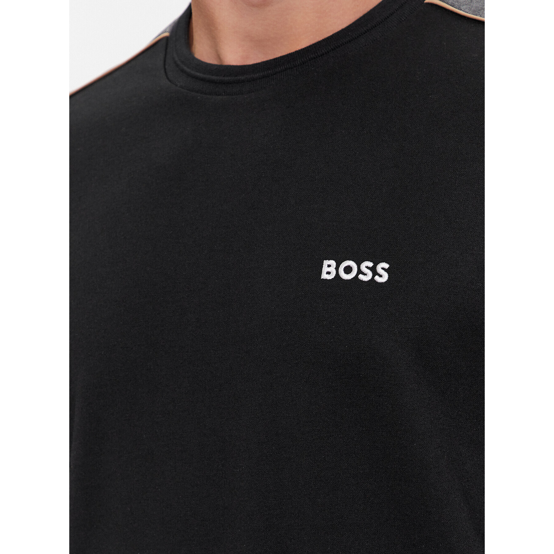 Boss Bluză 50511030 Negru Regular Fit - Pled.ro