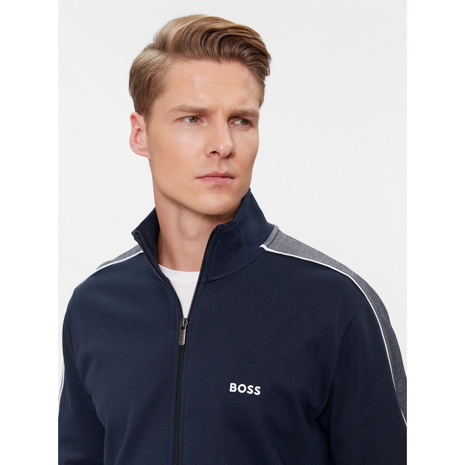 Boss Bluză 50511041 Bleumarin Regular Fit - Pled.ro