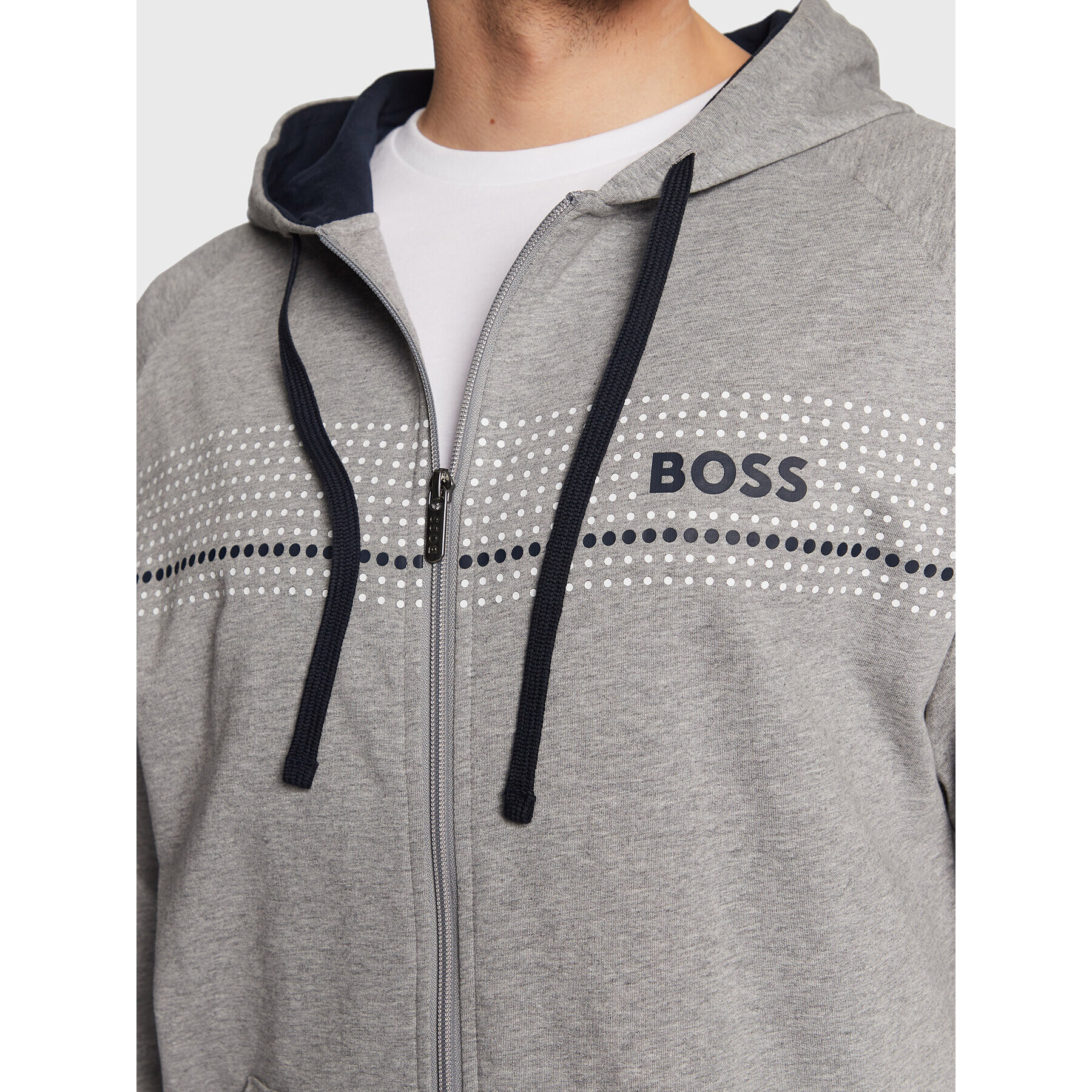 Boss Bluză Authentic 50485940 Gri Regular Fit - Pled.ro