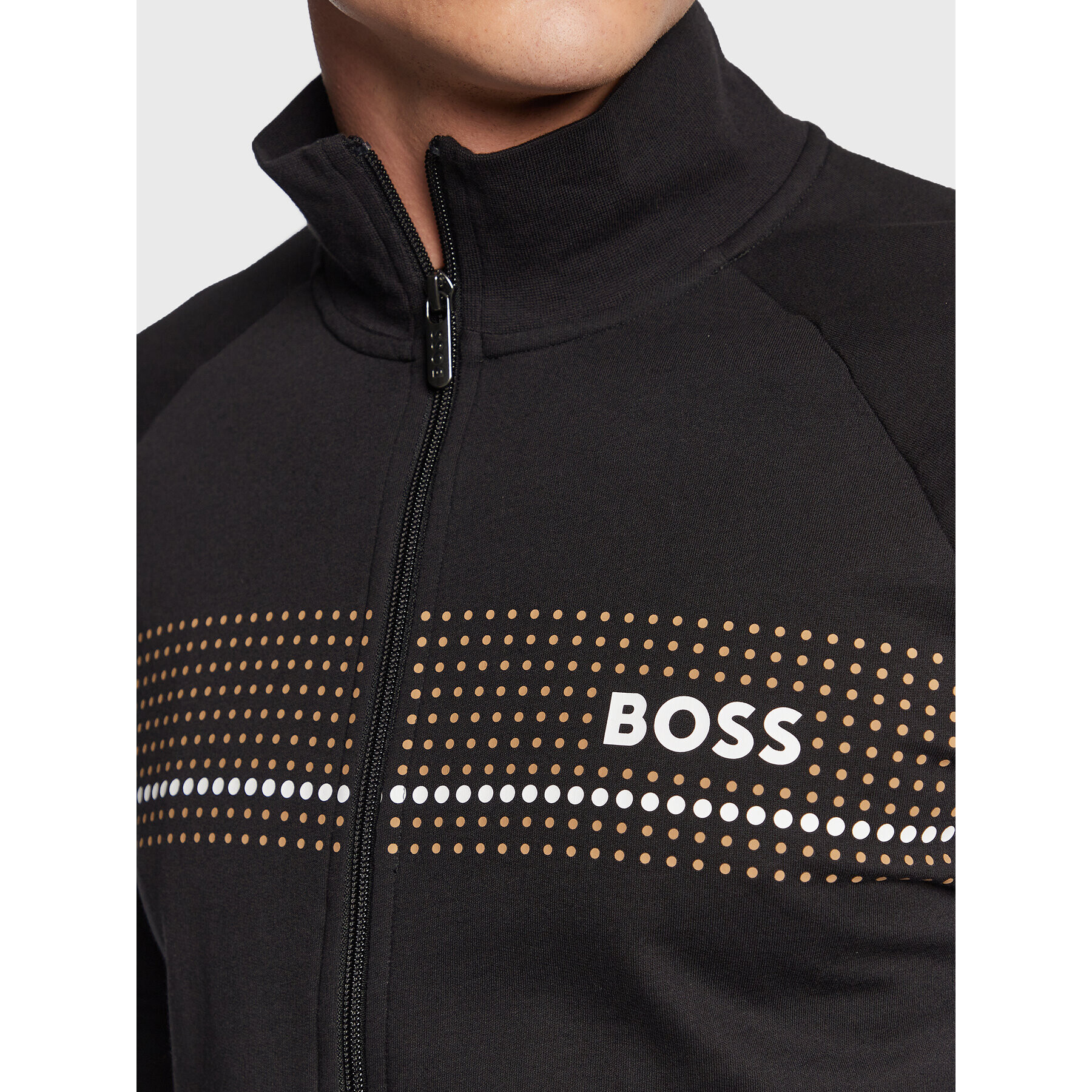 Boss Bluză Authentic 50485945 Negru Regular Fit - Pled.ro