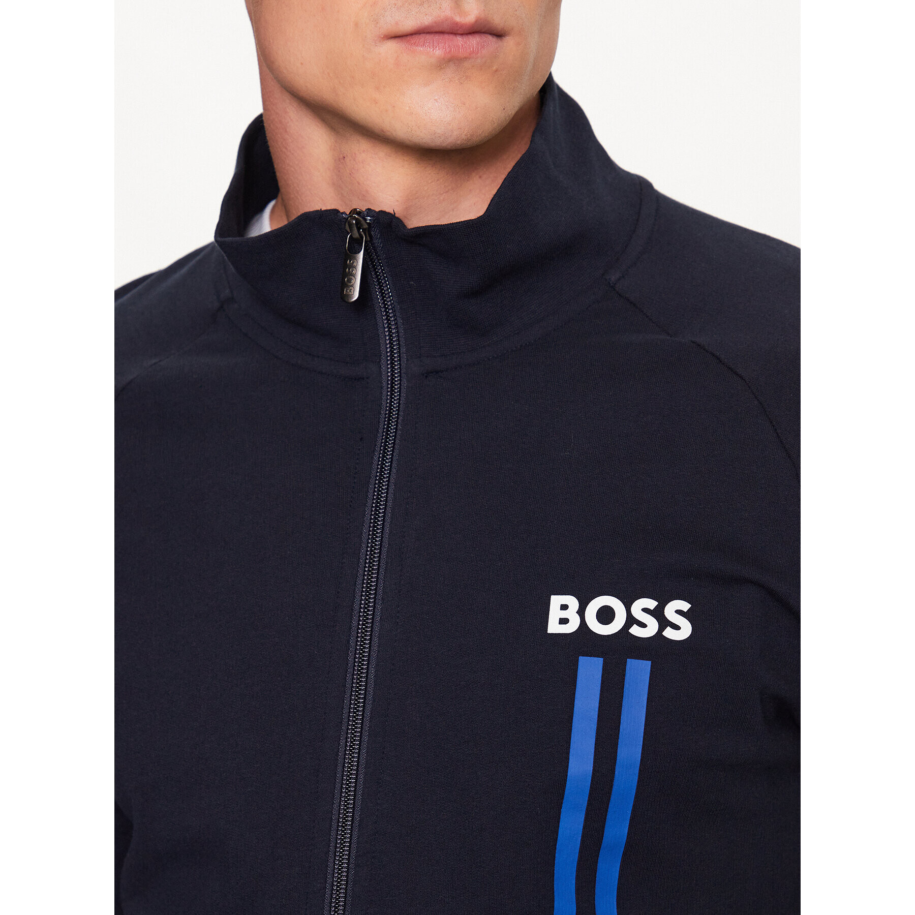 Boss Bluză Authentic 50491243 Bleumarin Regular Fit - Pled.ro