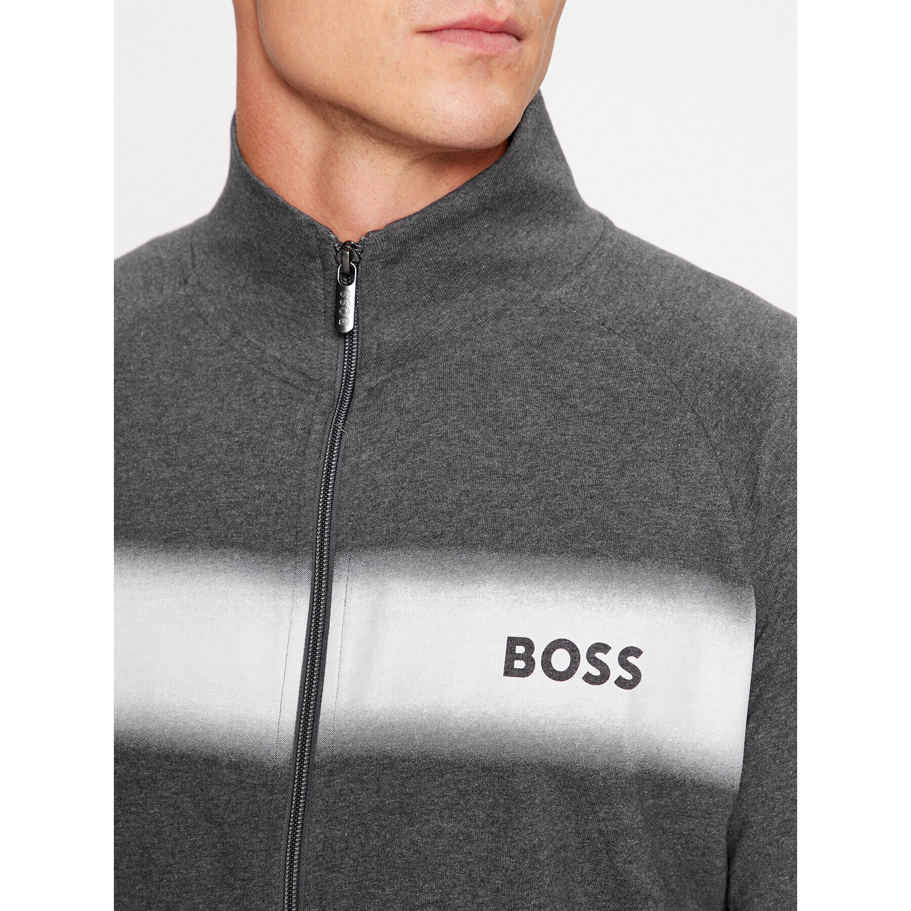 Boss Bluză Authentic 50503067 Gri Regular Fit - Pled.ro