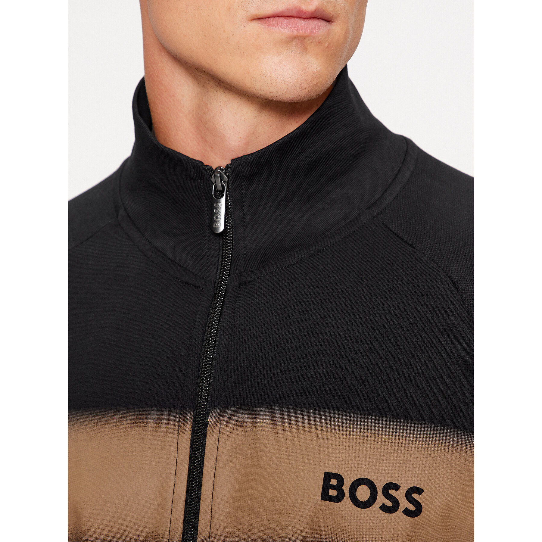 Boss Bluză Authentic 50503067 Negru Regular Fit - Pled.ro