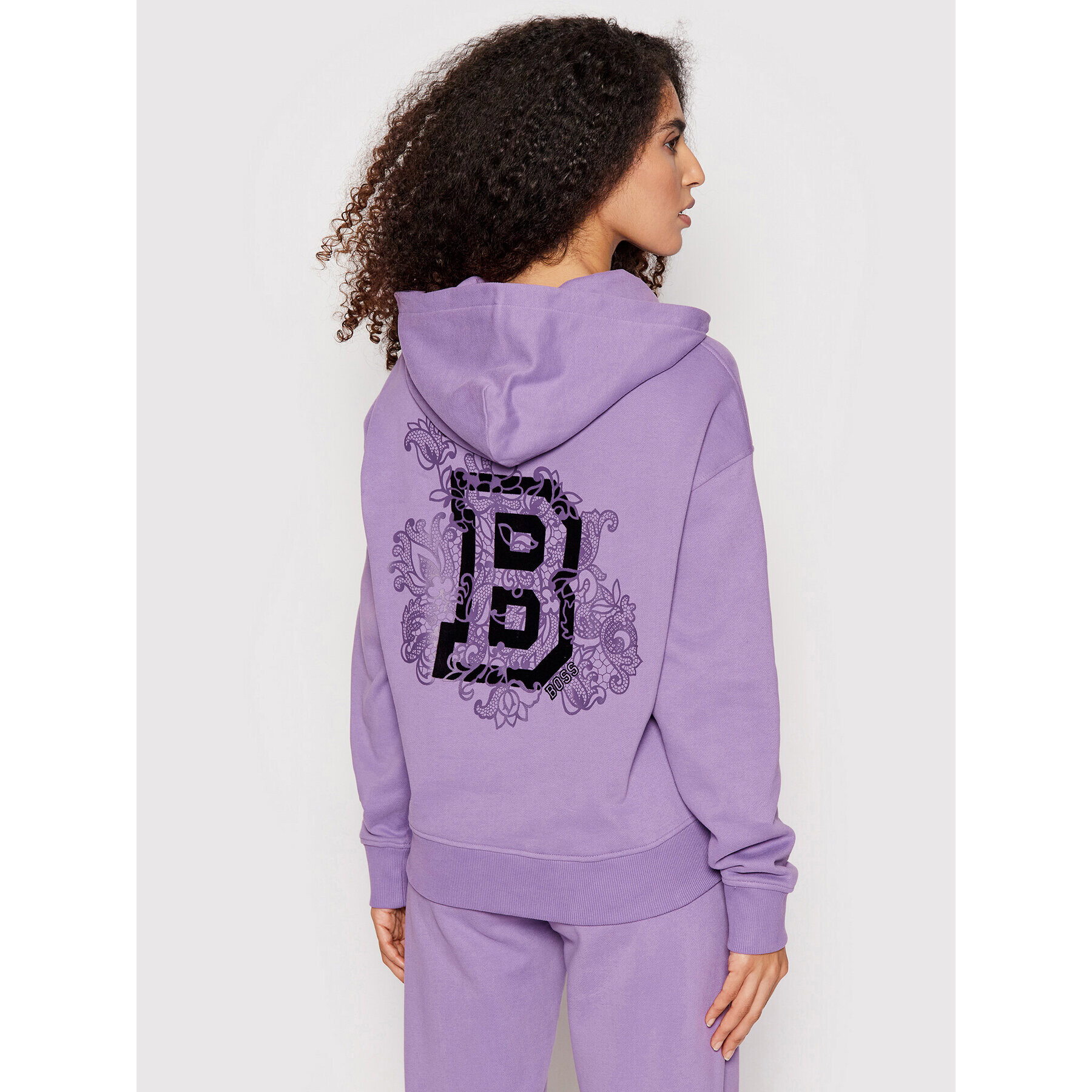 Boss Bluză C_Ebelight 50469743 Violet Relaxed Fit - Pled.ro