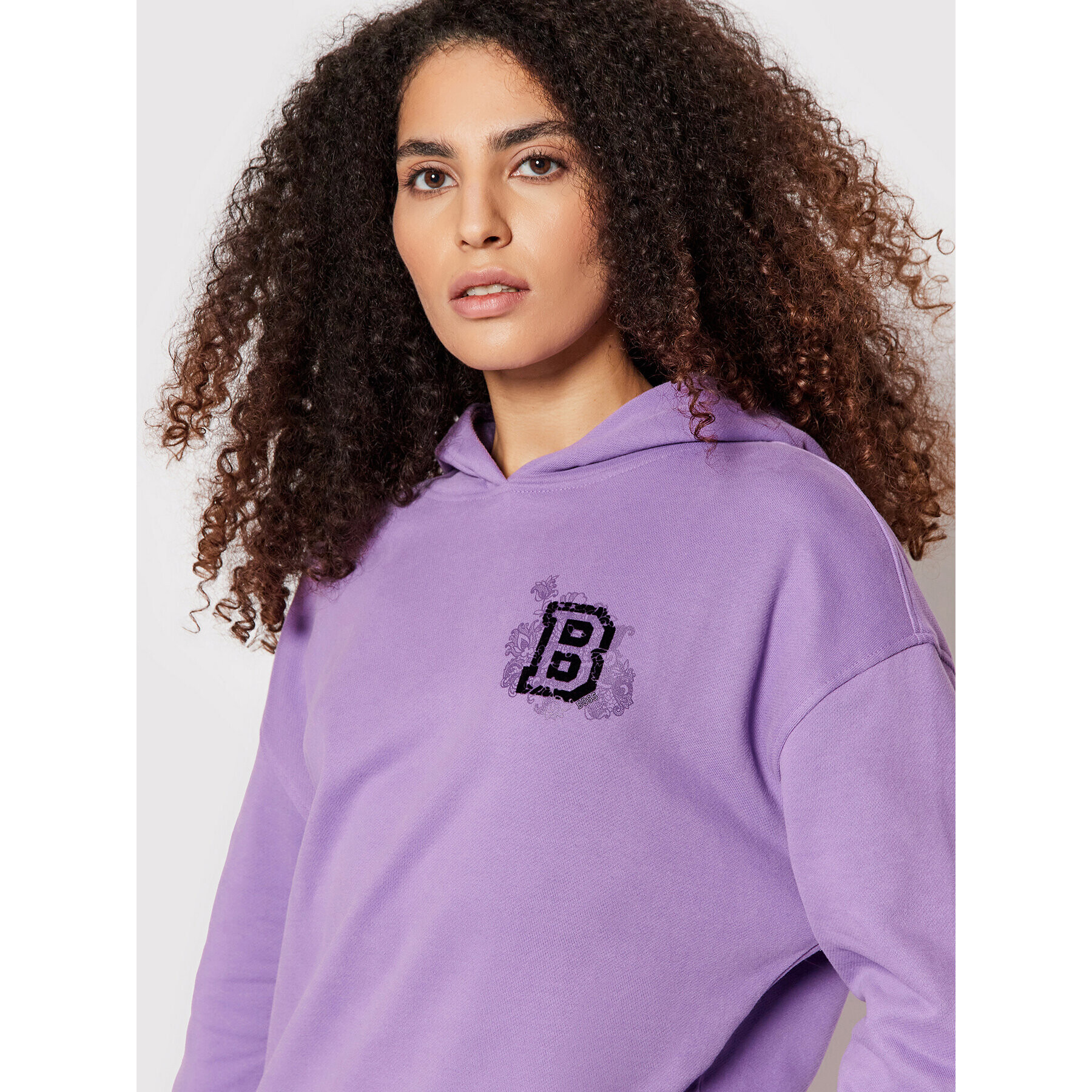 Boss Bluză C_Ebelight 50469743 Violet Relaxed Fit - Pled.ro