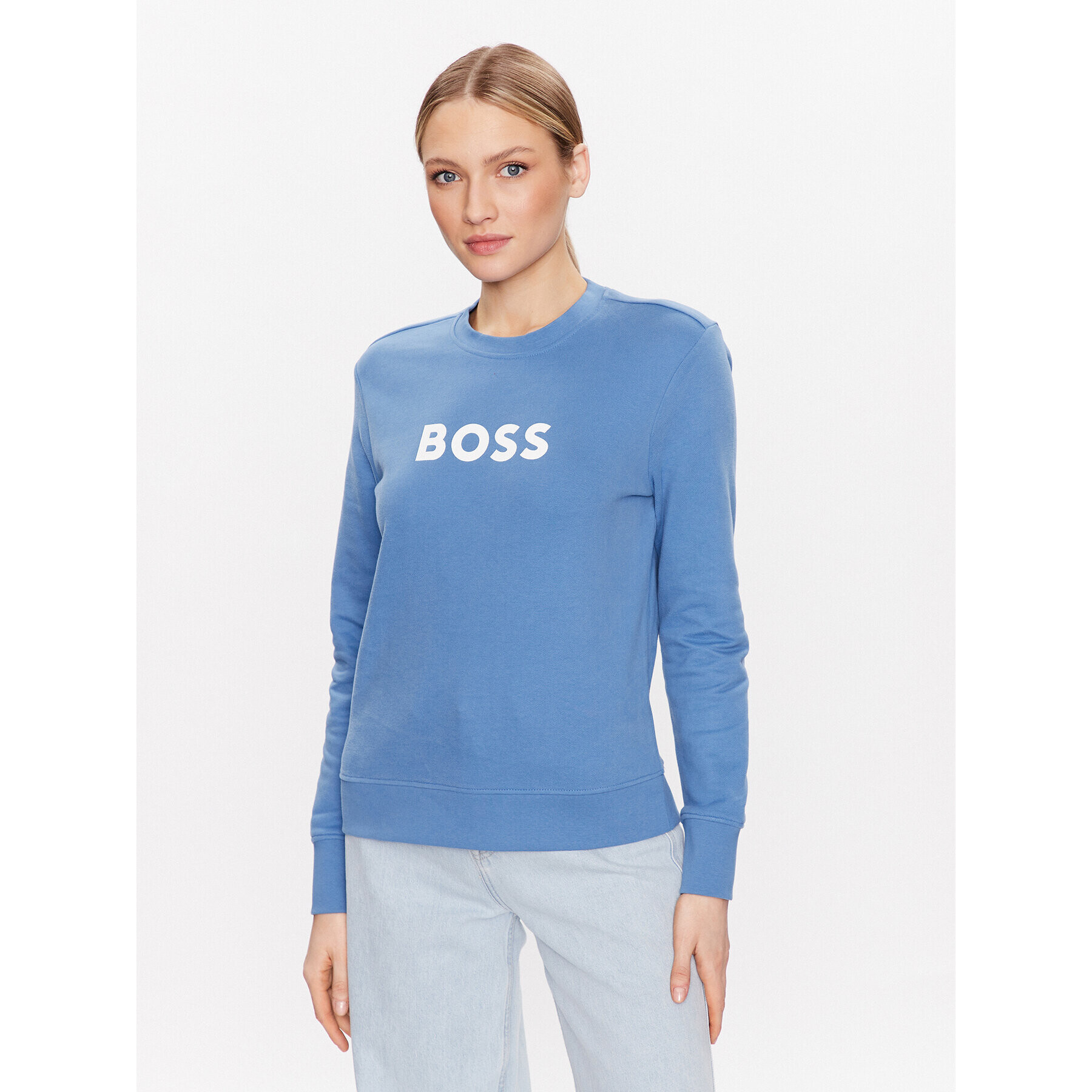 Boss Bluză C_Ela 50468357 Albastru Regular Fit - Pled.ro