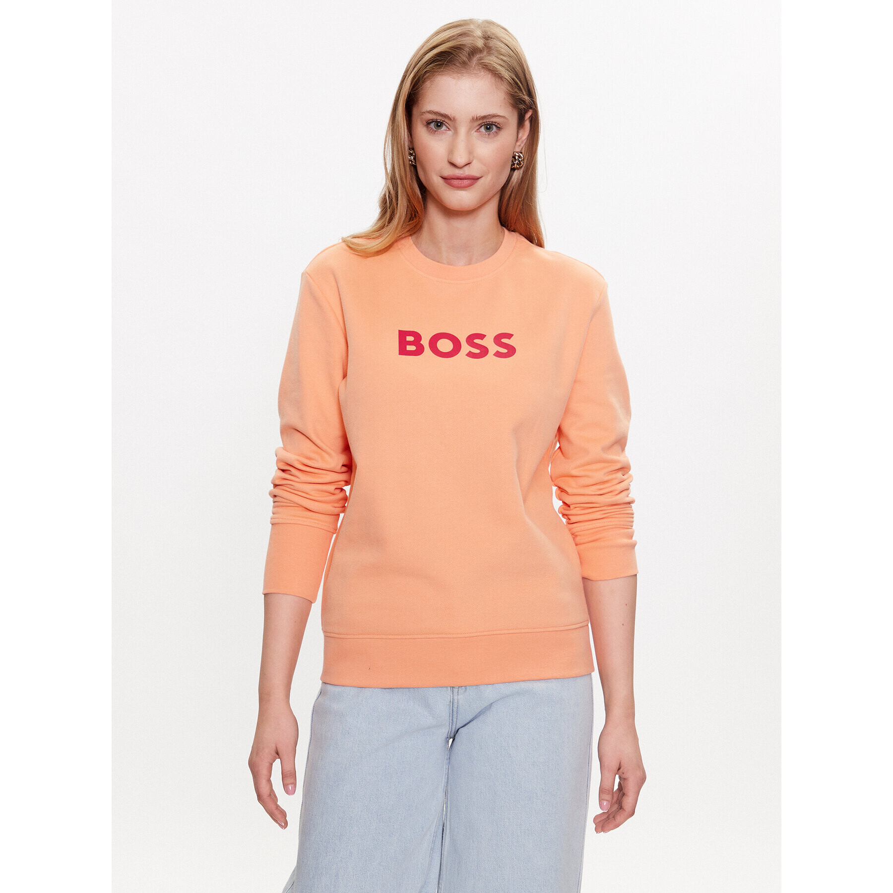 Boss Bluză C_Ela 50468357 Portocaliu Regular Fit - Pled.ro