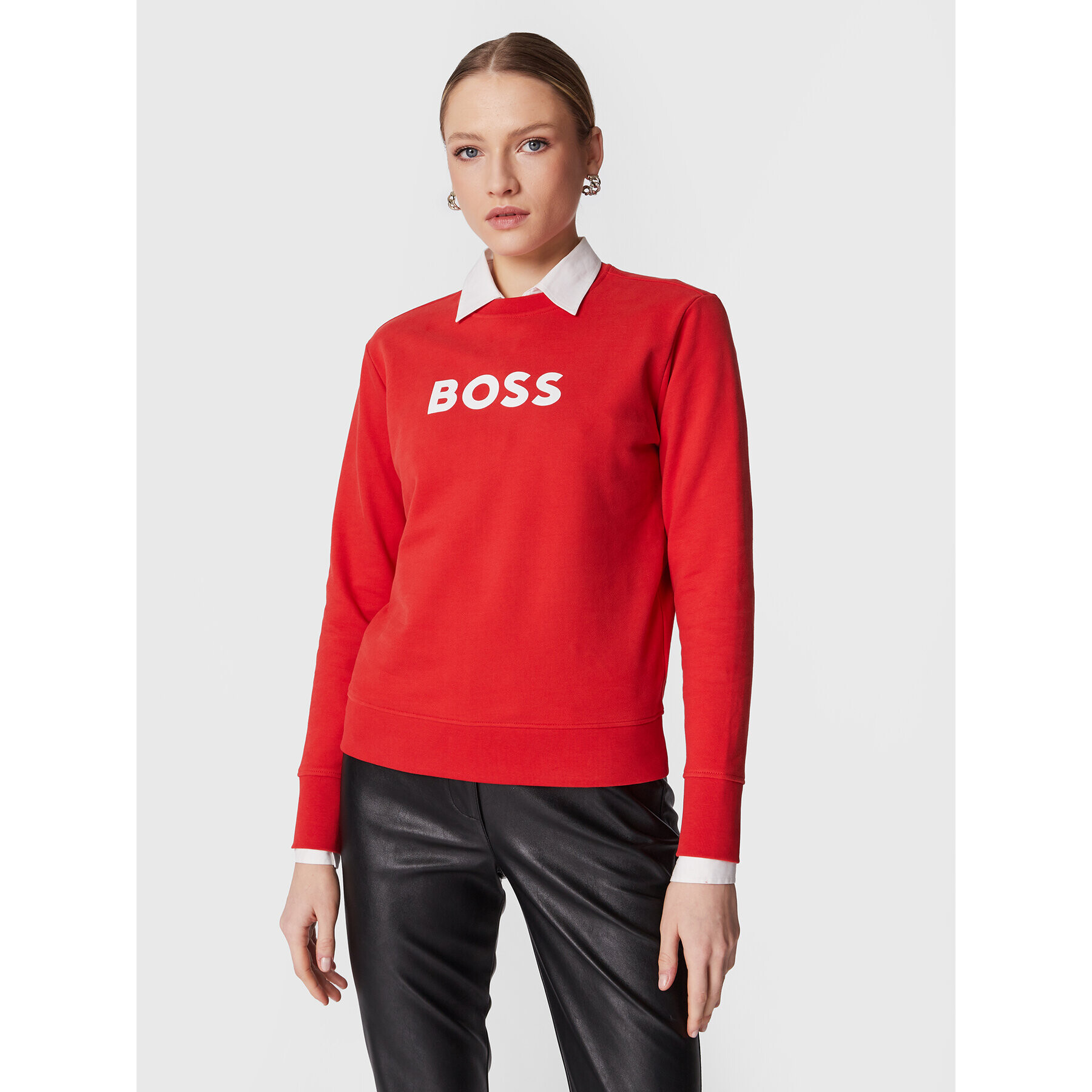 Boss Bluză C_Ela_6 50468357 Roșu Regular Fit - Pled.ro