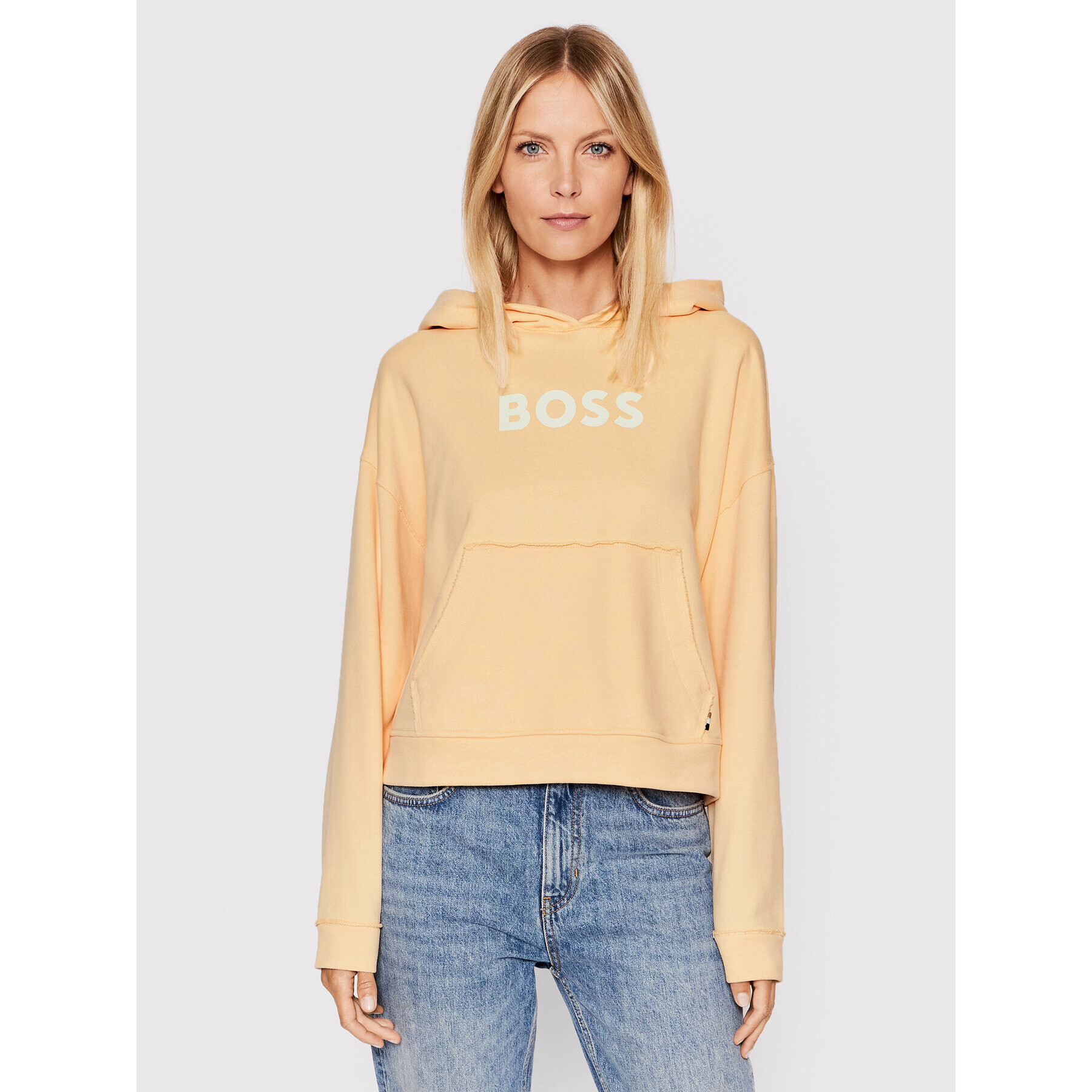 Boss Bluză C_Eshina 50472199 Portocaliu Regular Fit - Pled.ro