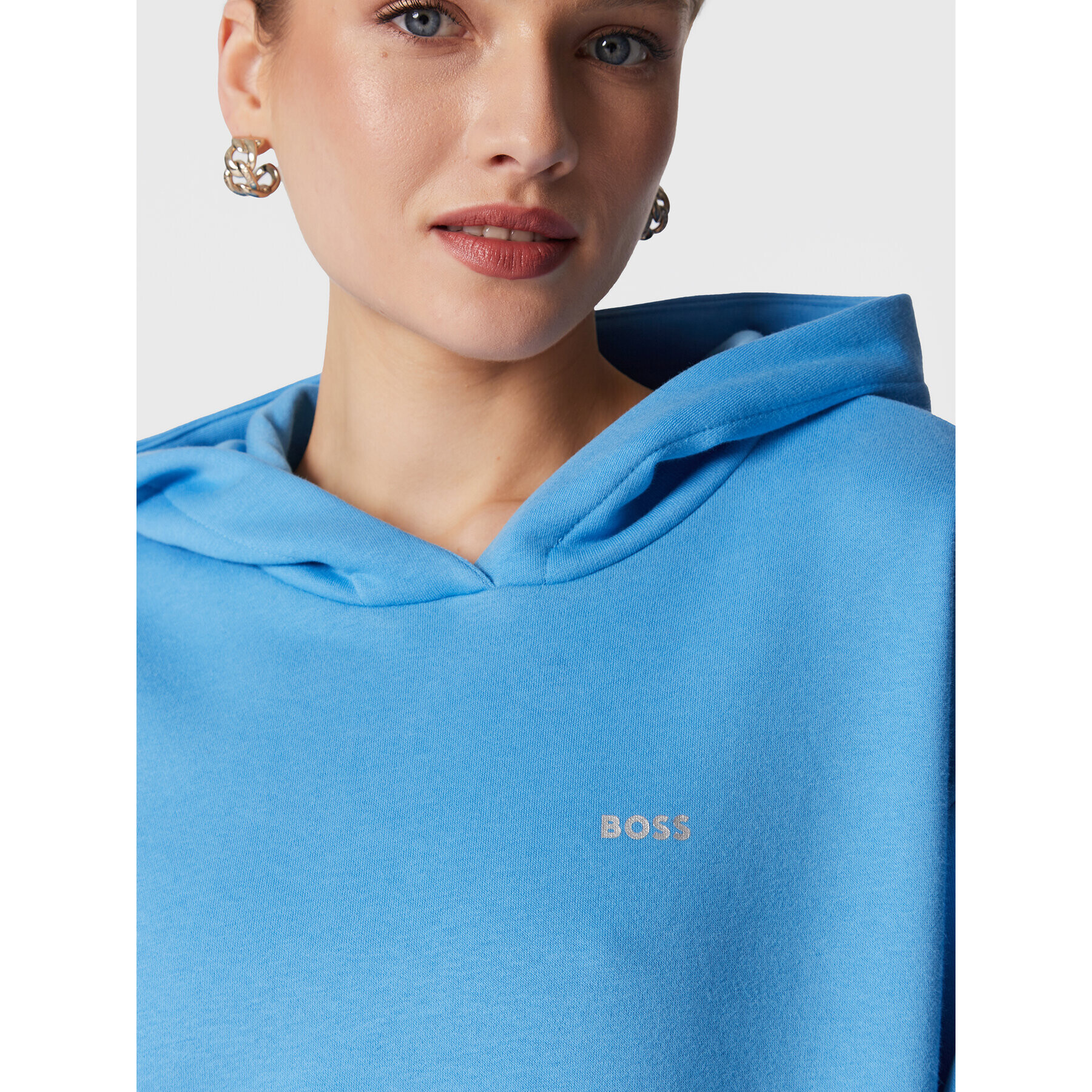 Boss Bluză C_Ezaria 50477685 Albastru Oversize - Pled.ro