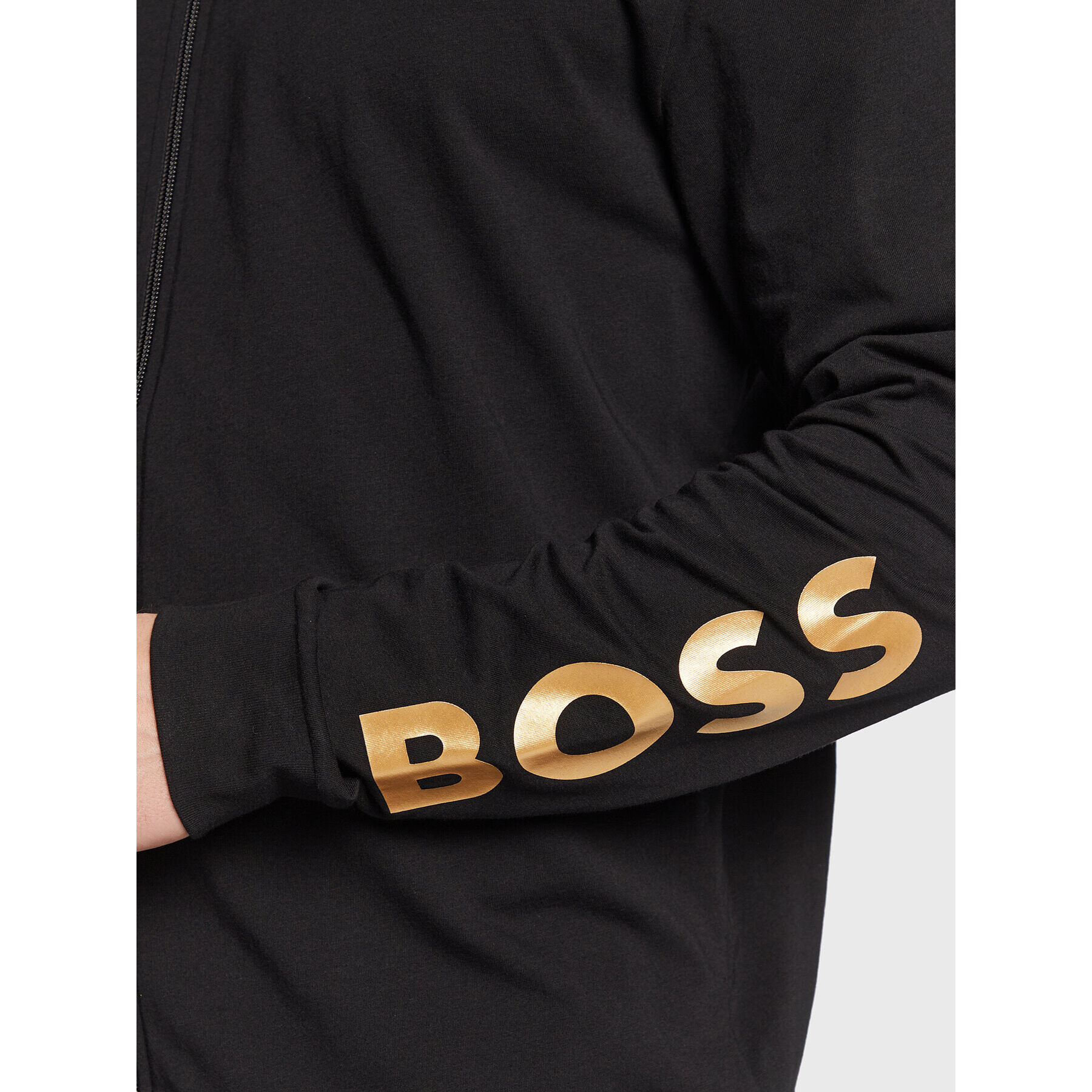 Boss Bluză Gold 50488111 Negru Regular Fit - Pled.ro