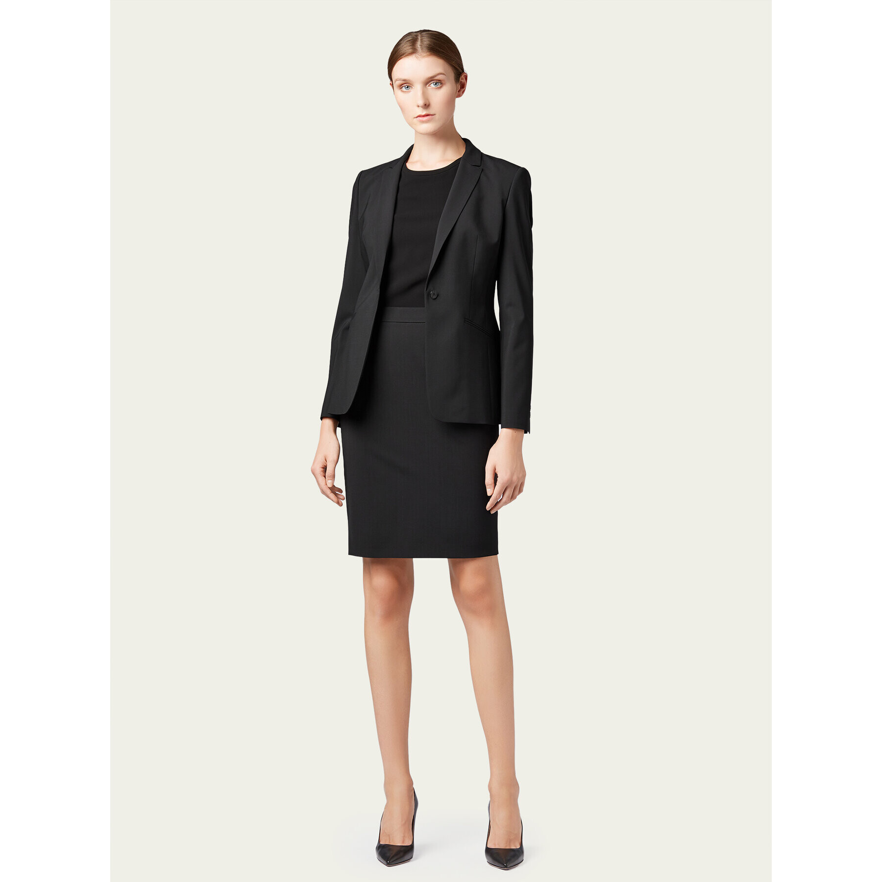 Boss Bluză Ilyna 50291057 Negru Regular Fit - Pled.ro