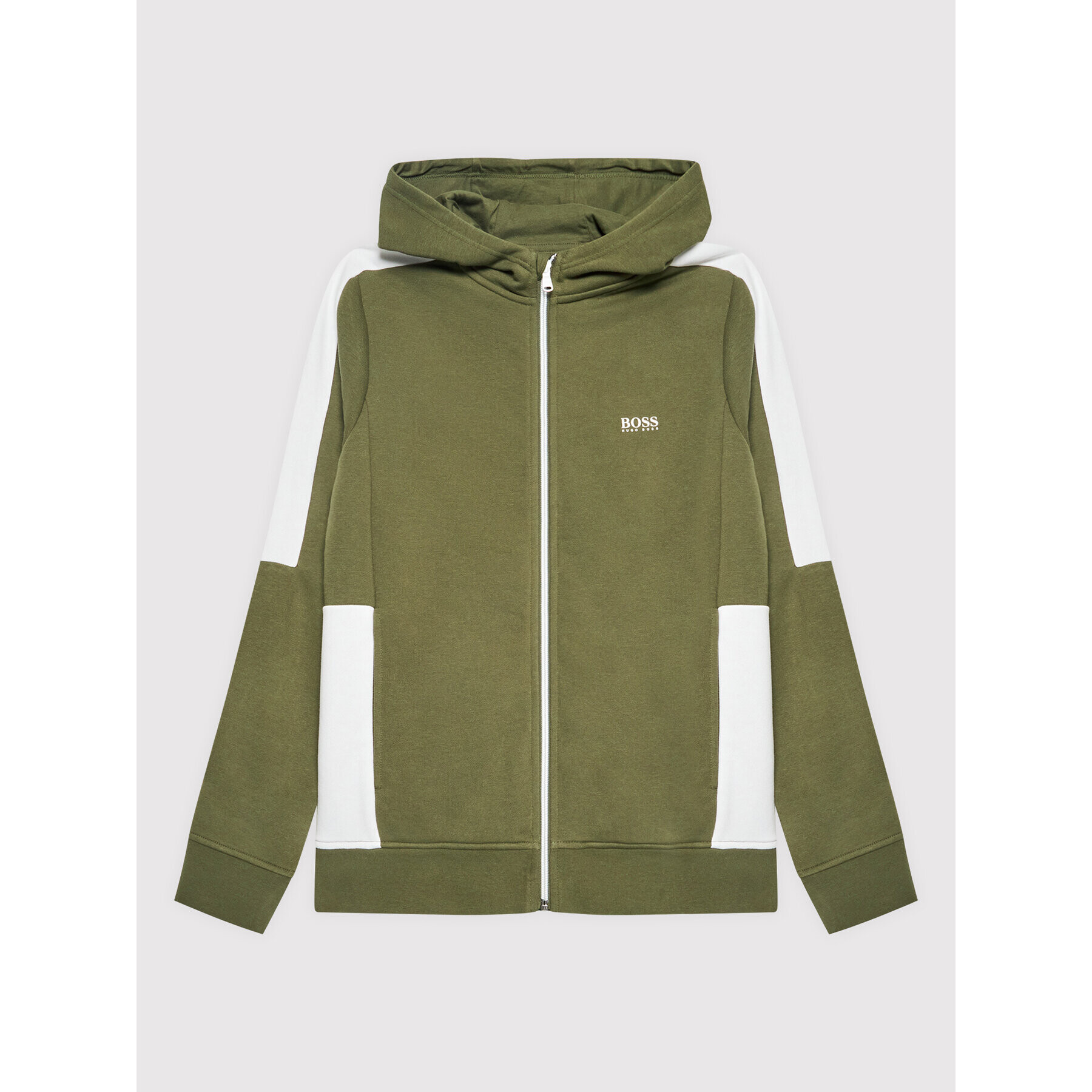 Boss Bluză J25N75 D Verde Regular Fit - Pled.ro