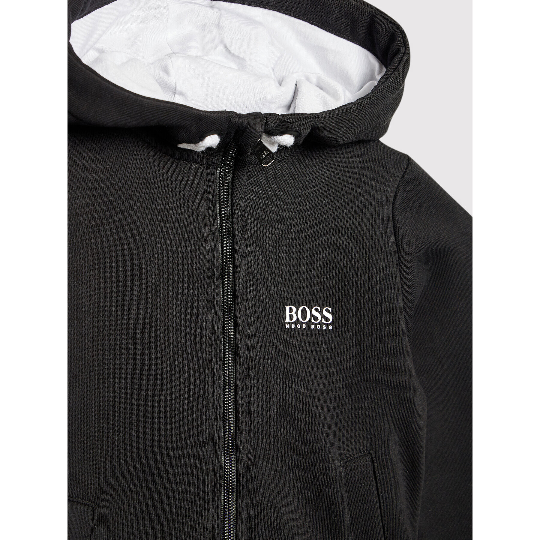 Boss Bluză J25N76 M Negru Regular Fit - Pled.ro