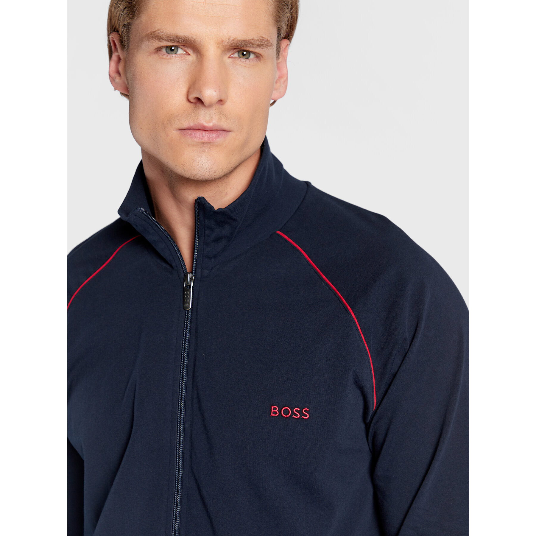 Boss Bluză Mix&Match 50469596 Bleumarin Regular Fit - Pled.ro