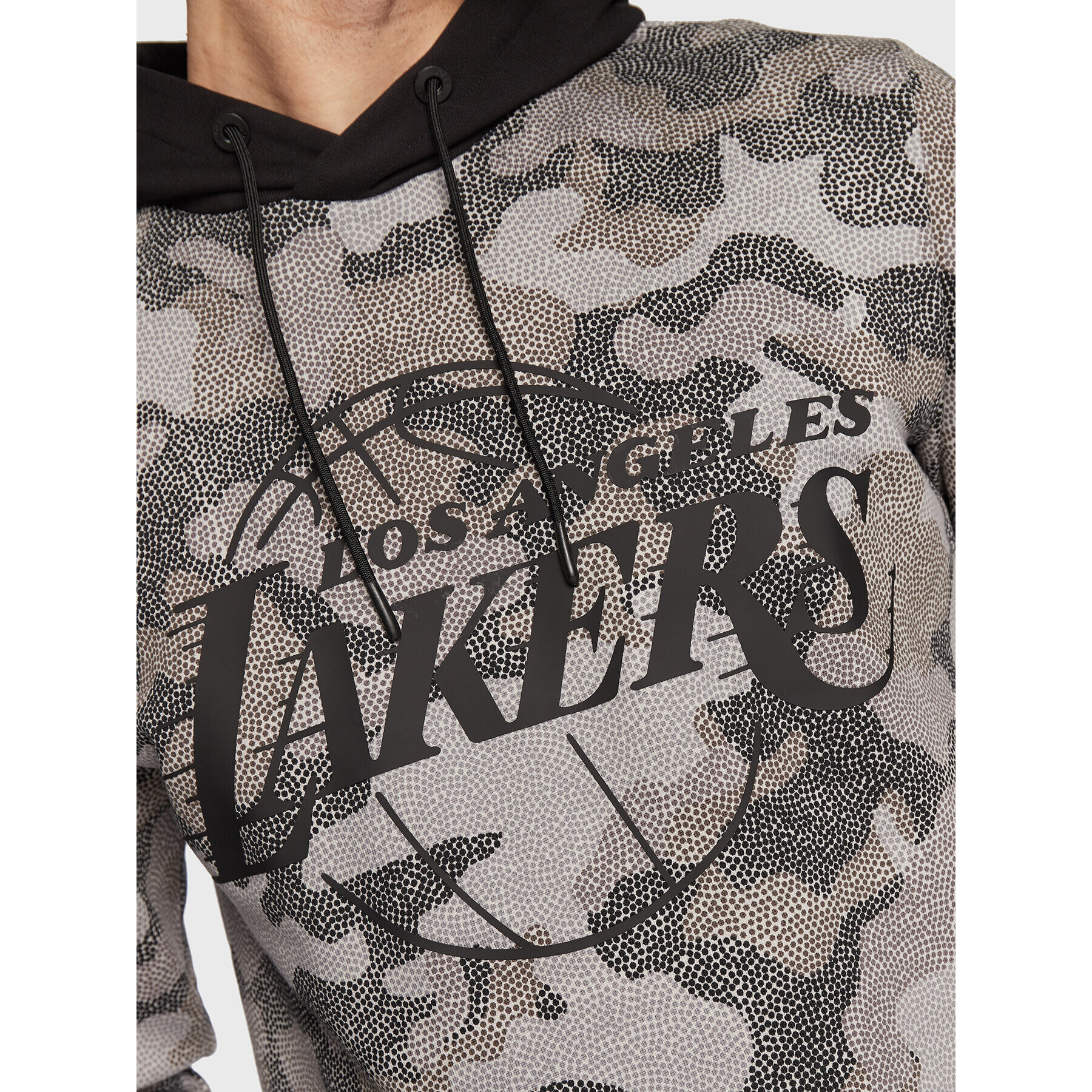 Boss Bluză NBA Camo 50477453 Gri Regular Fit - Pled.ro