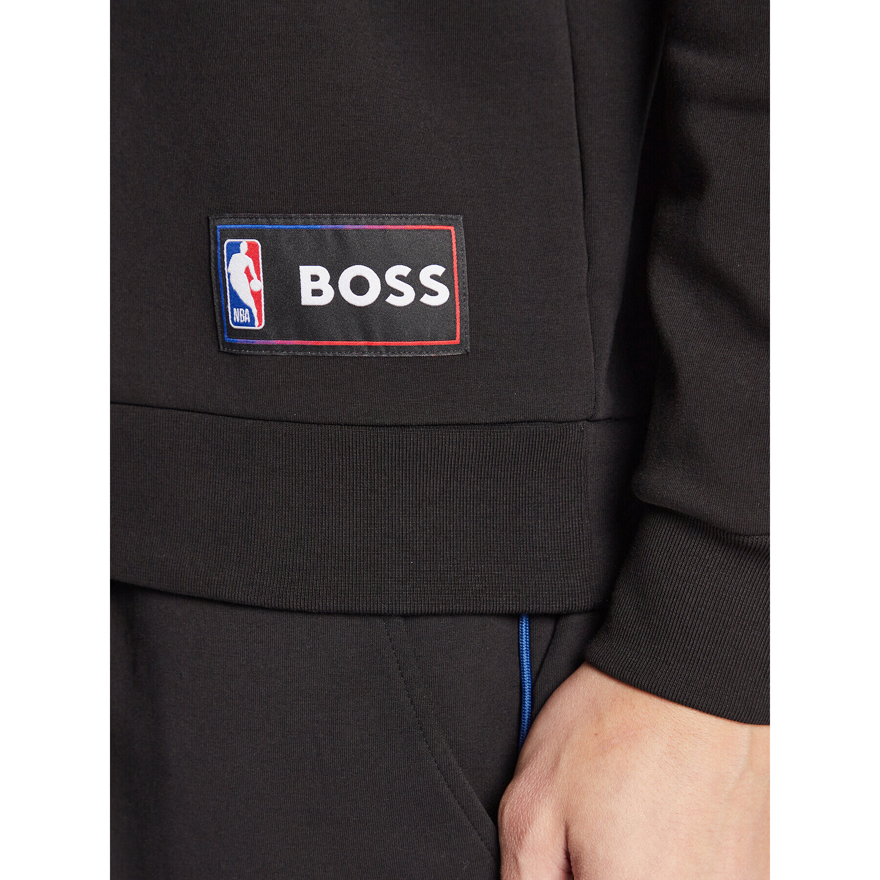 Boss Bluză NBA Wbounce_2 50477404 Negru Regular Fit - Pled.ro