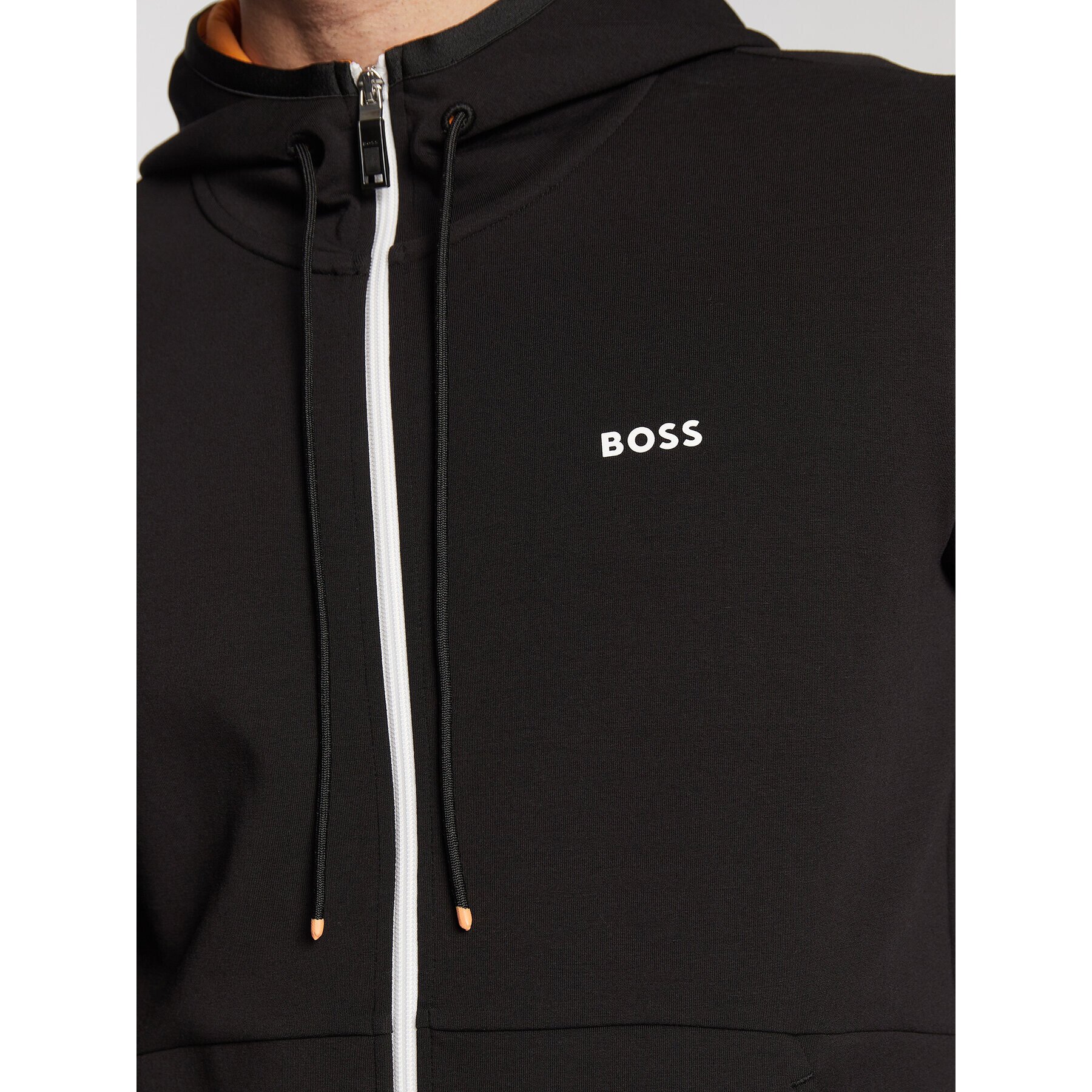 Boss Bluză Saggy 1 50477042 Negru Regular Fit - Pled.ro