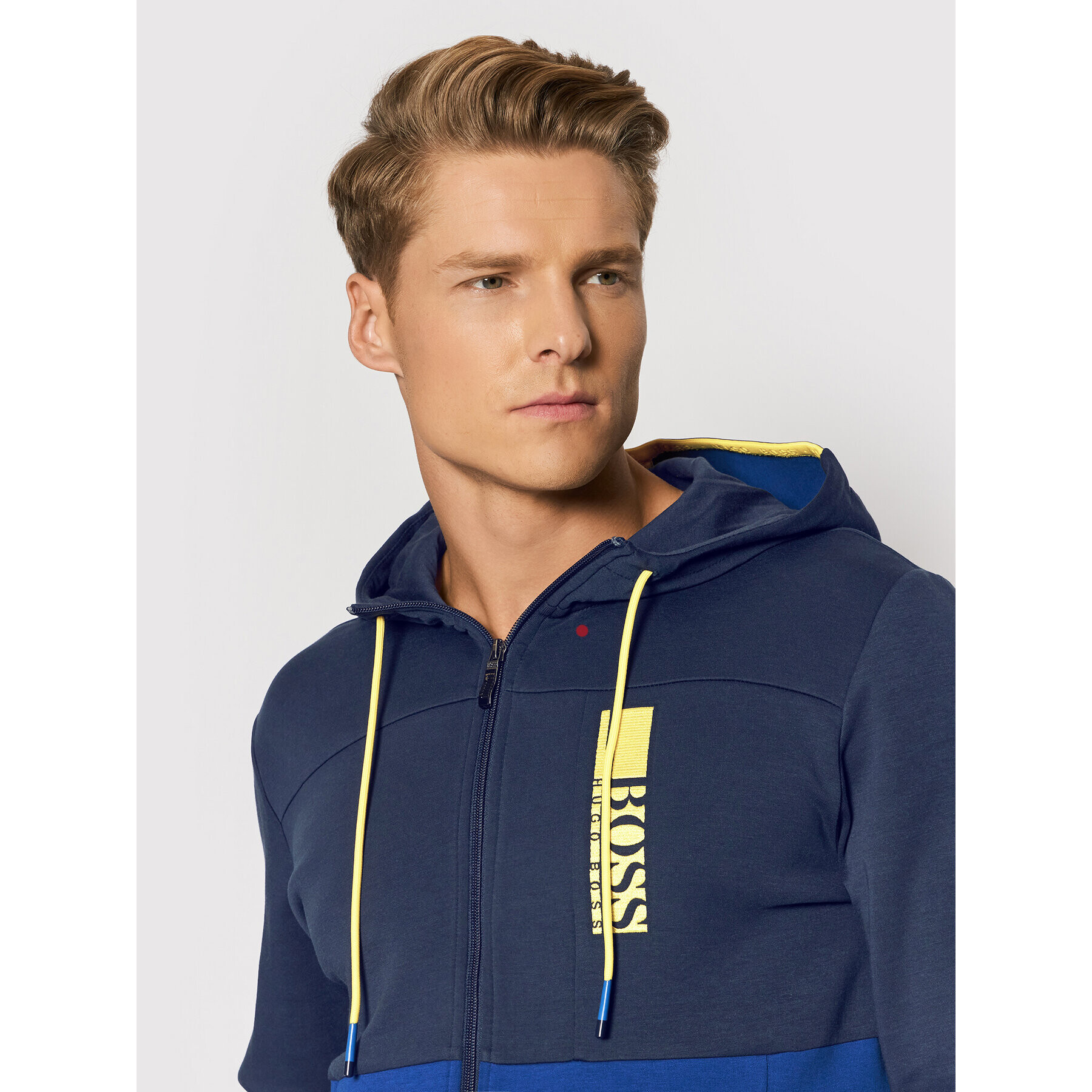 Boss Bluză Saggy 50447024 Bleumarin Regular Fit - Pled.ro