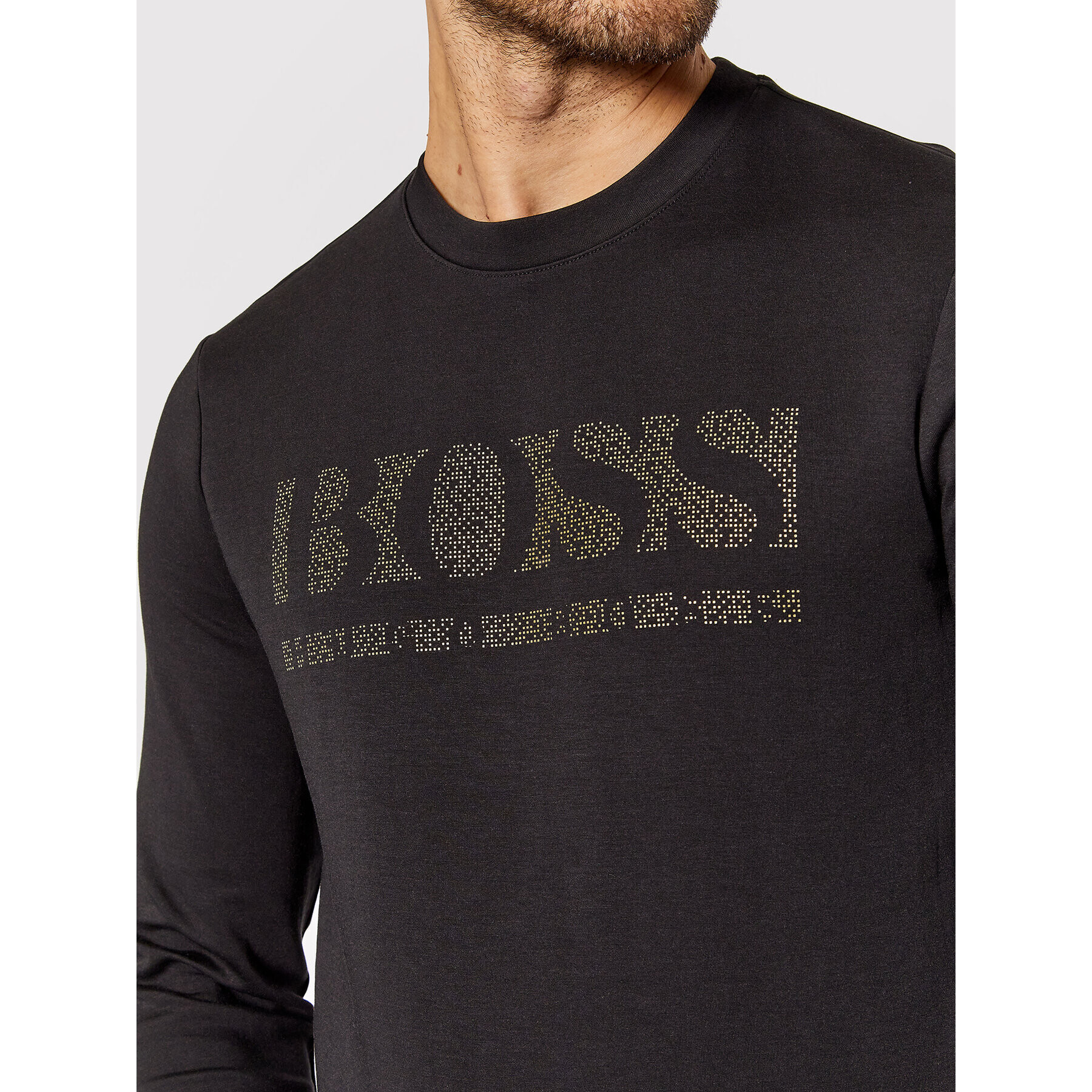 Boss Bluză Salbo Iconic 50456419 Negru Slim Fit - Pled.ro