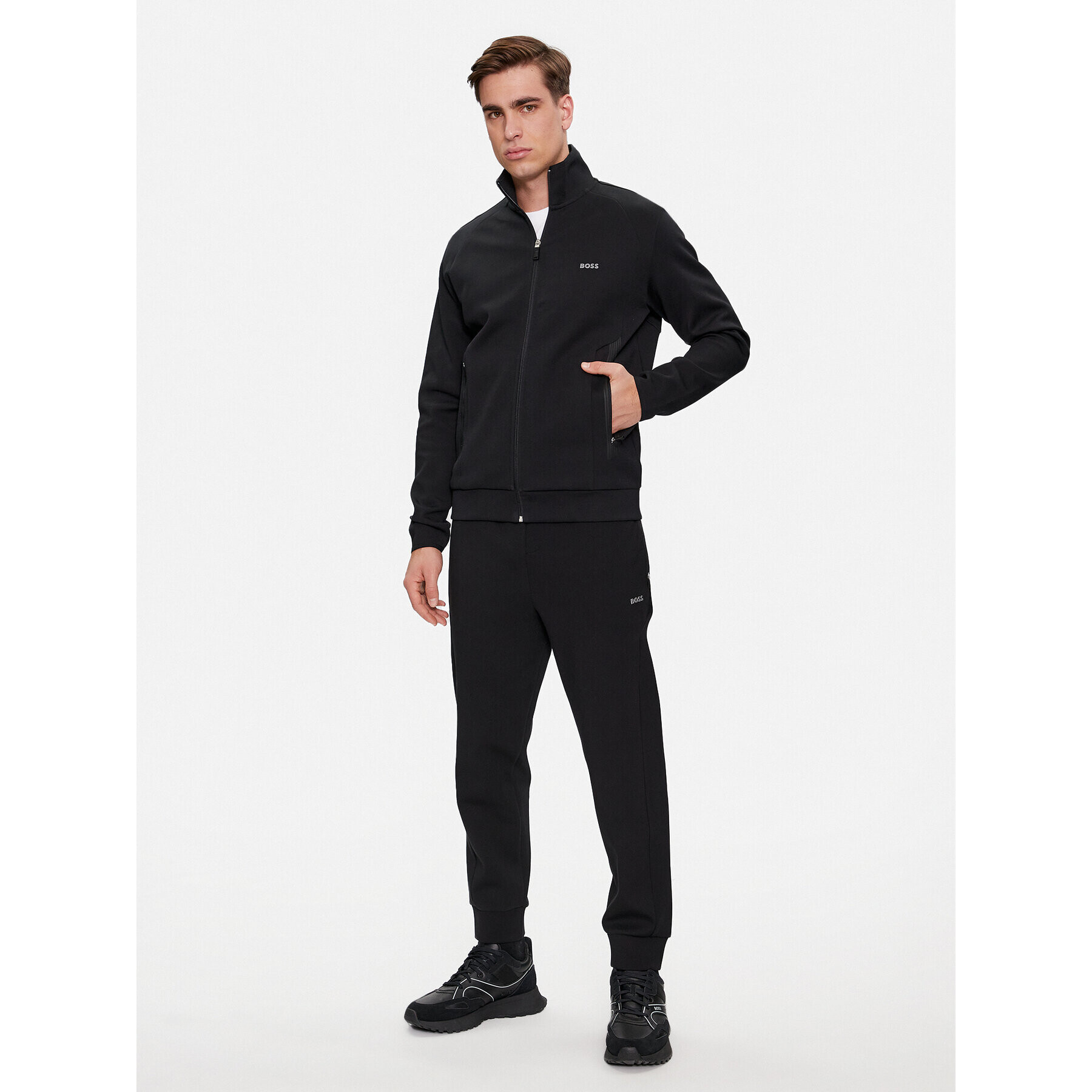 Boss Bluză Skaz 1 50504730 Negru Regular Fit - Pled.ro