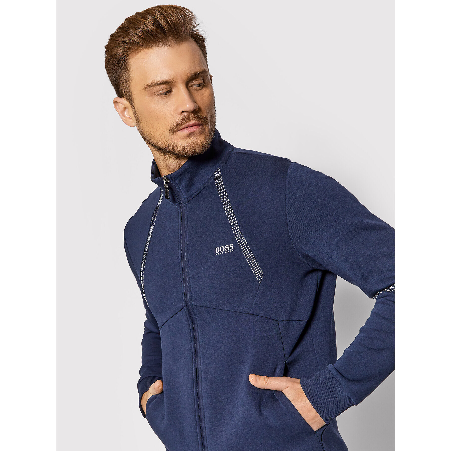 Boss Bluză Skaz 2 50456409 Bleumarin Regular Fit - Pled.ro