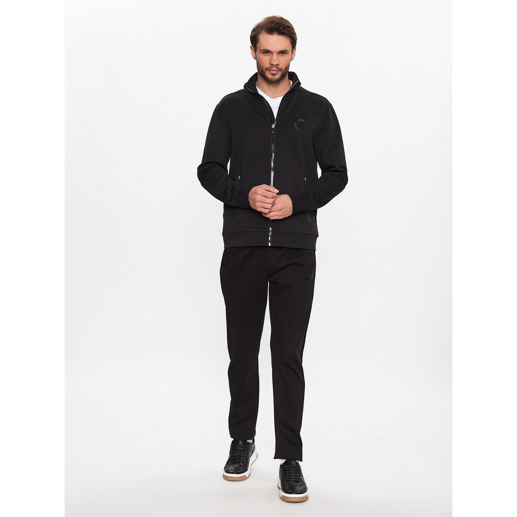 Boss Bluză Skaz 2 50487950 Negru Regular Fit - Pled.ro