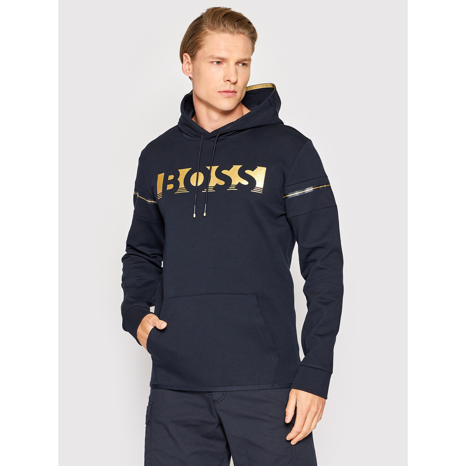 Boss Bluză Soody 1 50465949 Bleumarin Regular Fit - Pled.ro