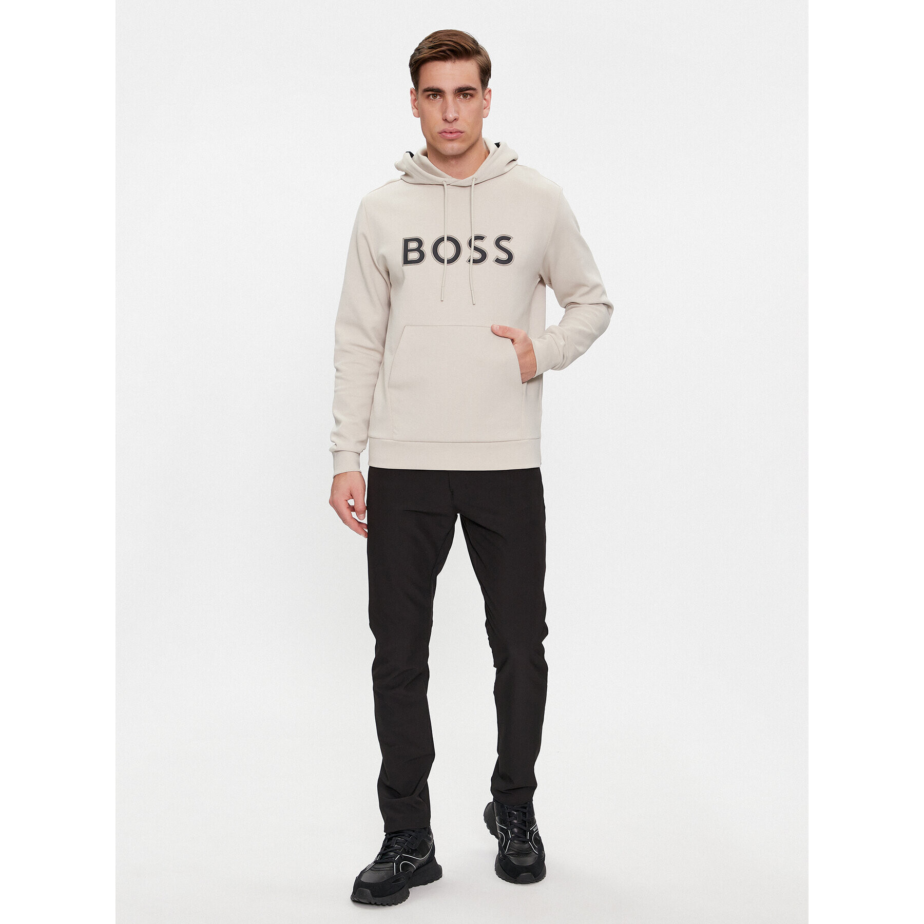 Boss Bluză Soody 1 50504750 Bej Regular Fit - Pled.ro