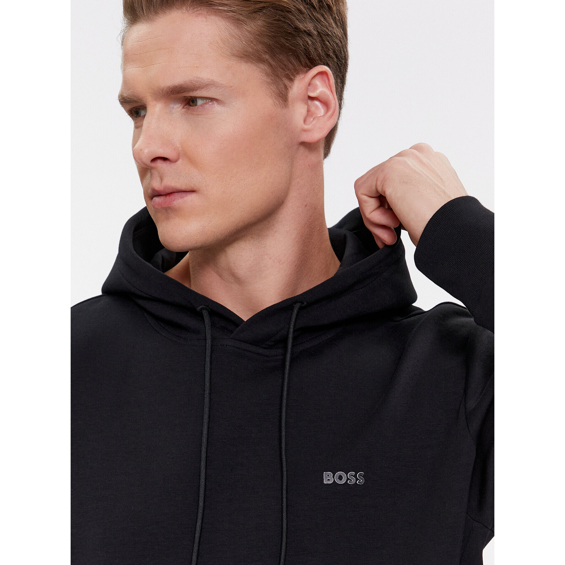 Boss Bluză Soody 50506130 Negru Regular Fit - Pled.ro