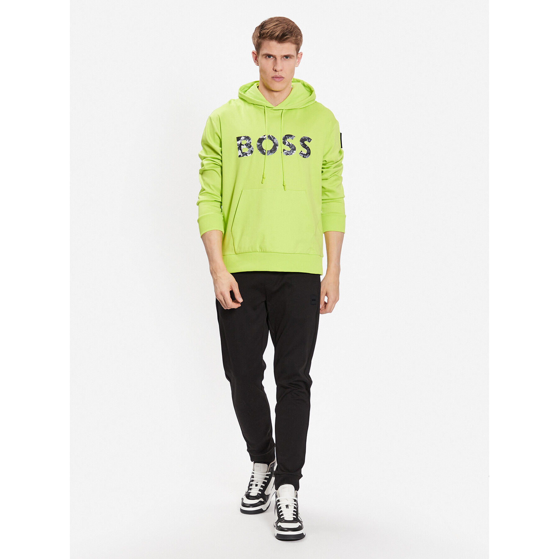 Boss Bluză Soody Lotus 50489152 Verde Relaxed Fit - Pled.ro