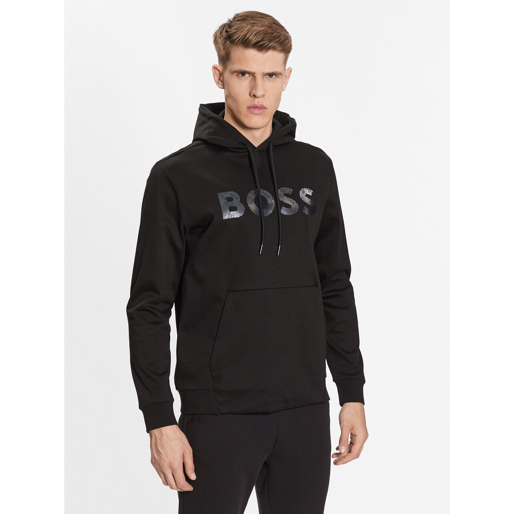 Boss Bluză Soody Mirror 50486853 Negru Regular Fit - Pled.ro