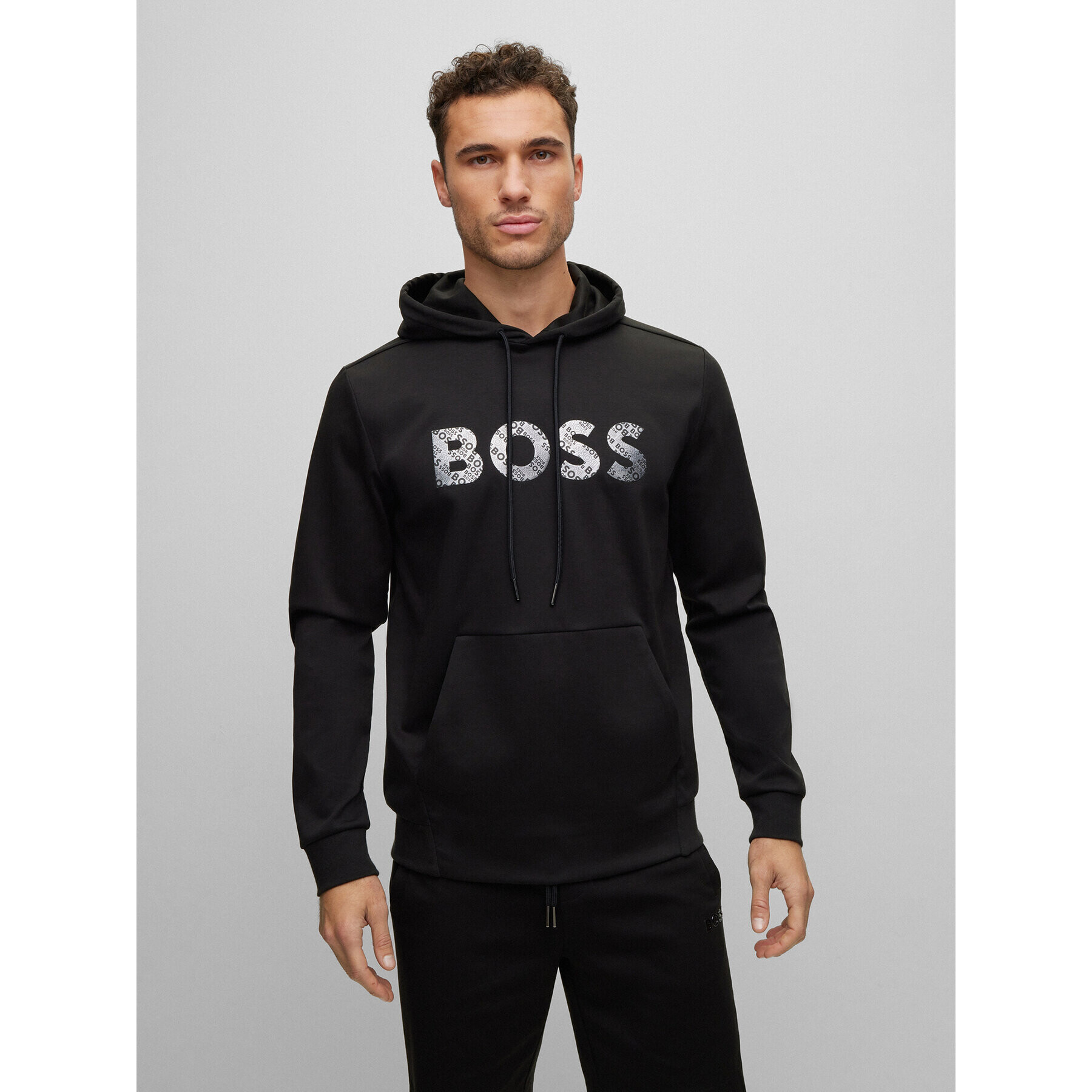 Boss Bluză Soody Mirror 50486853 Negru Regular Fit - Pled.ro