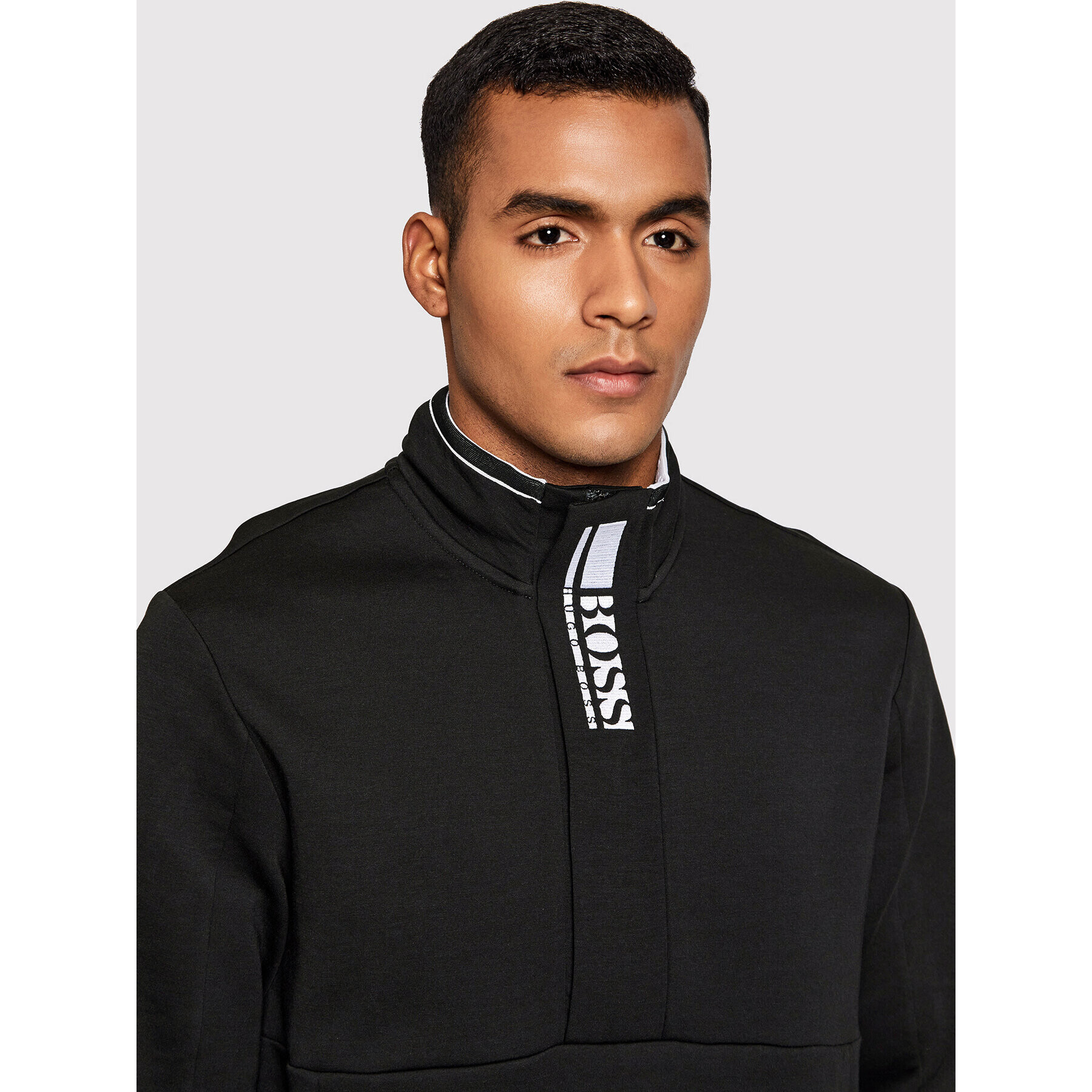 Boss Bluză Sweat 1 50447043 Negru Regular Fit - Pled.ro