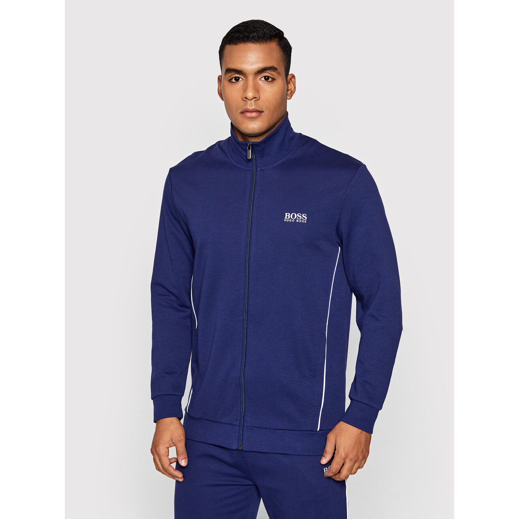 Boss Bluză Tracksuit 50460266 Bleumarin Regular Fit - Pled.ro