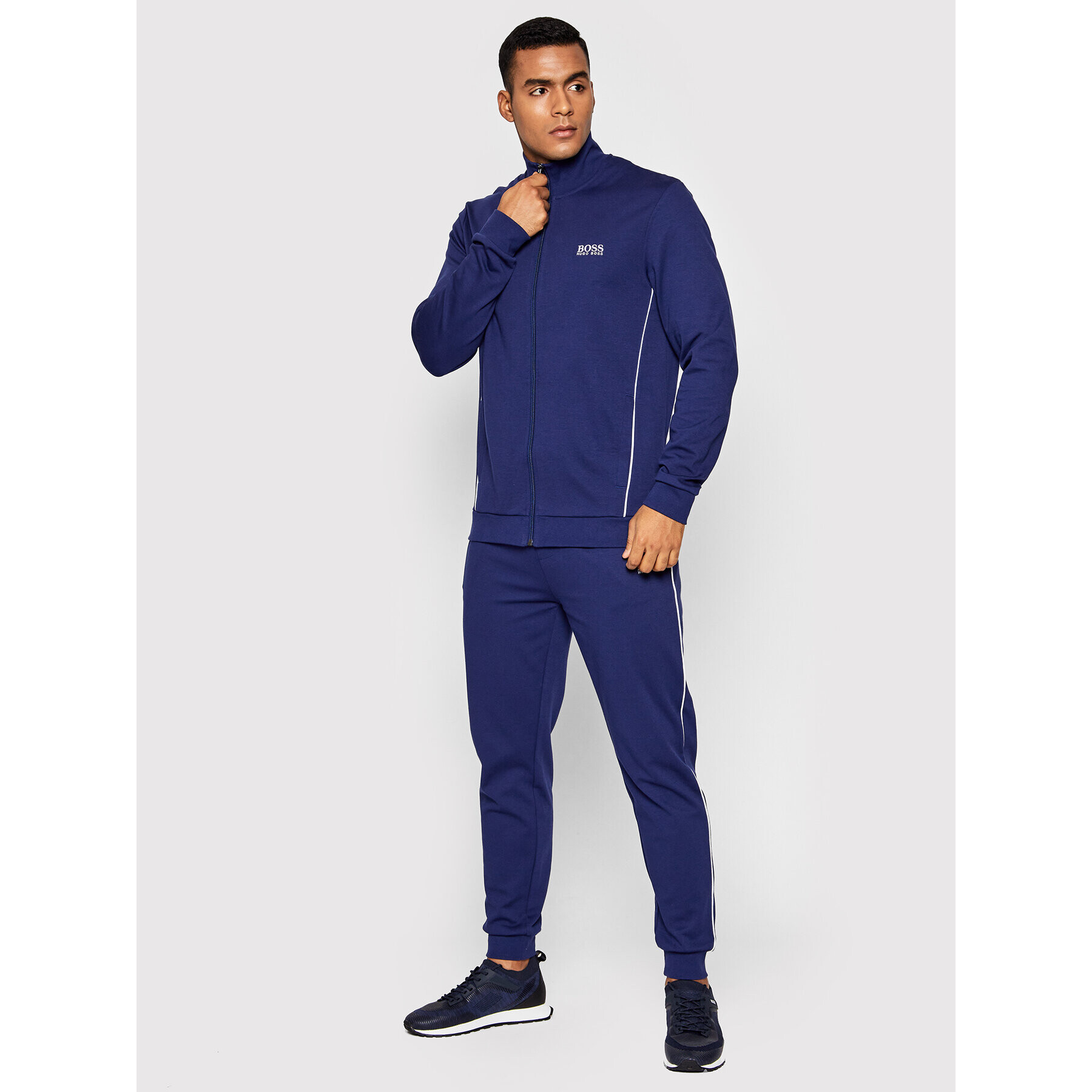 Boss Bluză Tracksuit 50460266 Bleumarin Regular Fit - Pled.ro