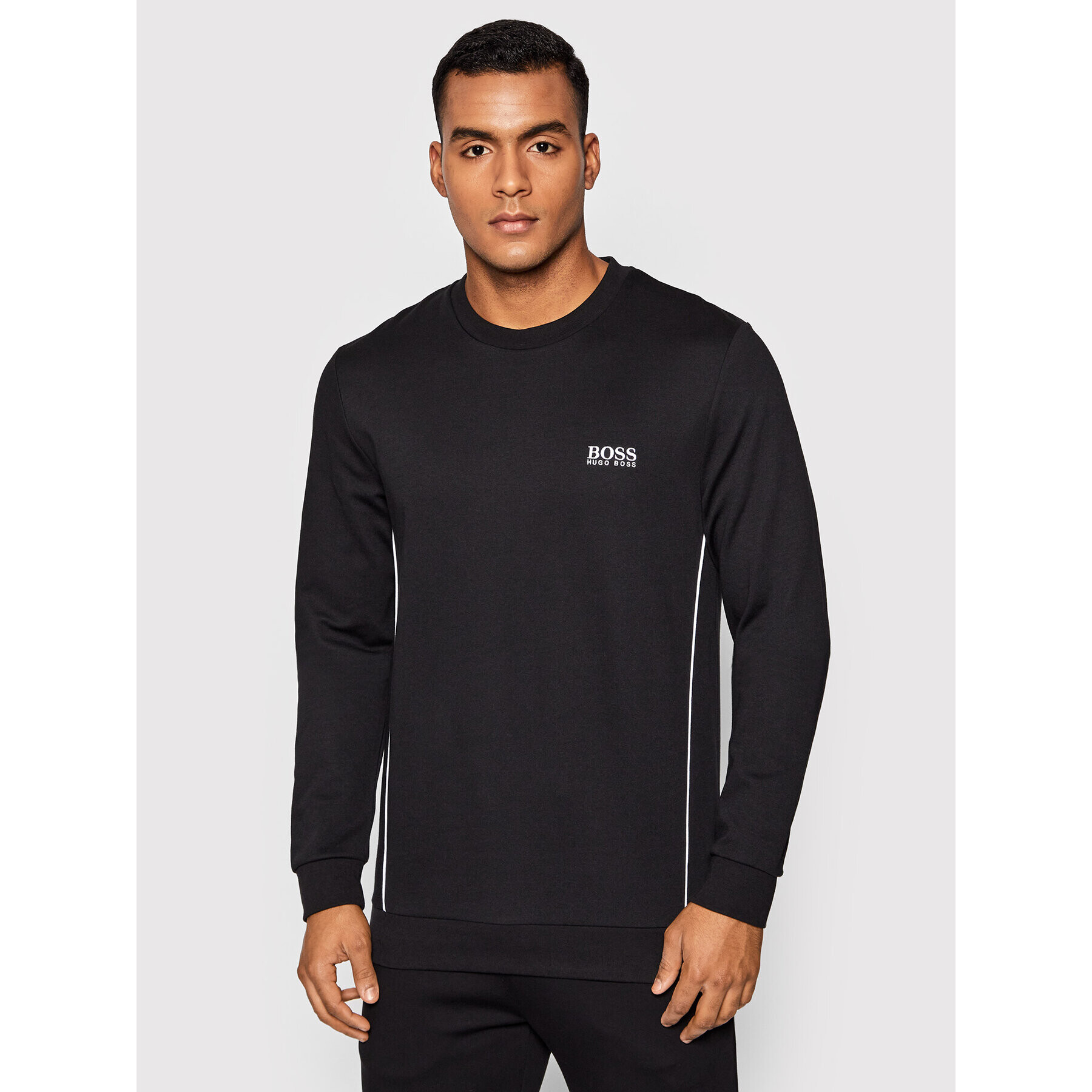 Boss Bluză Tracksuit 50460277 Negru Regular Fit - Pled.ro