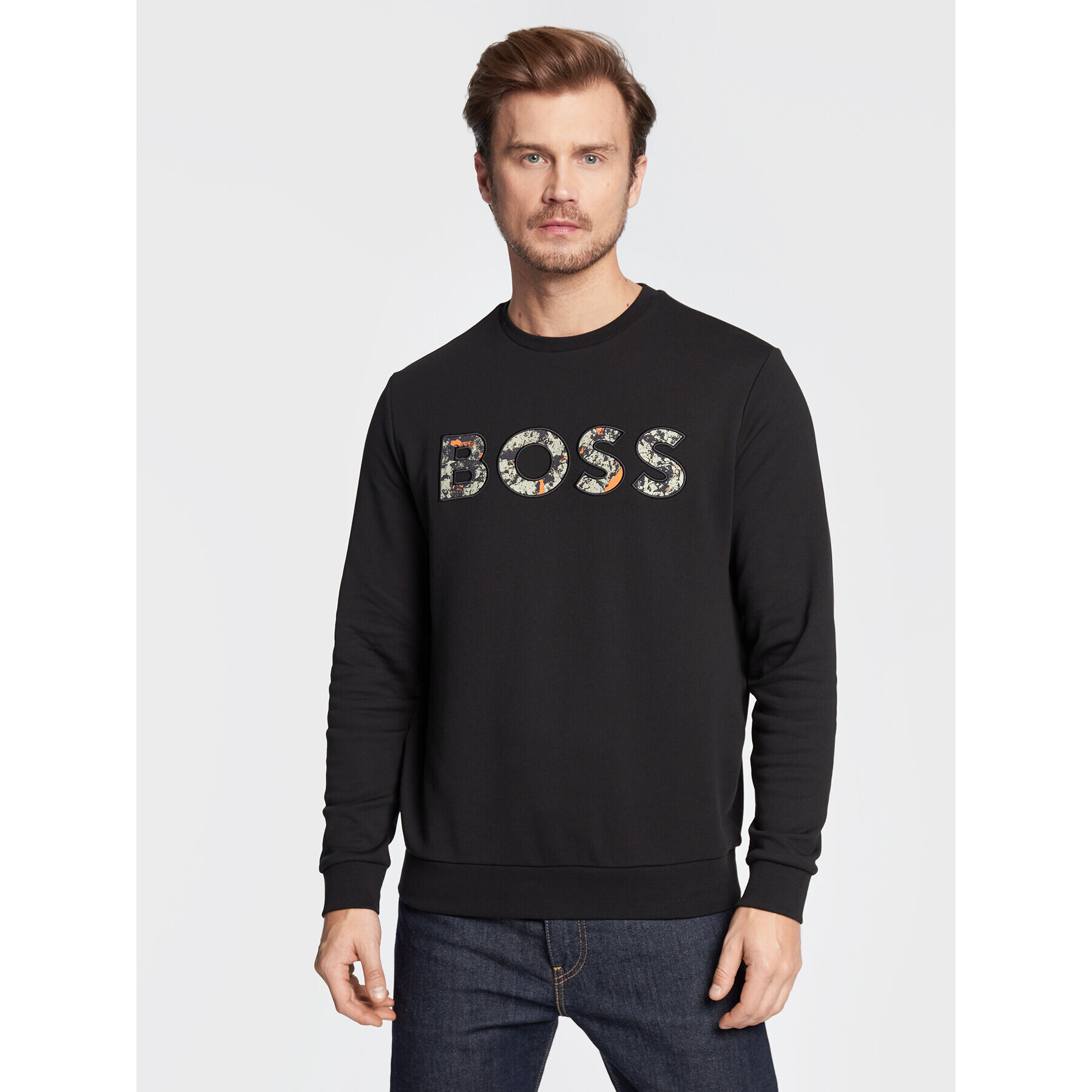 Boss Bluză We 50476140 Negru Regular Fit - Pled.ro