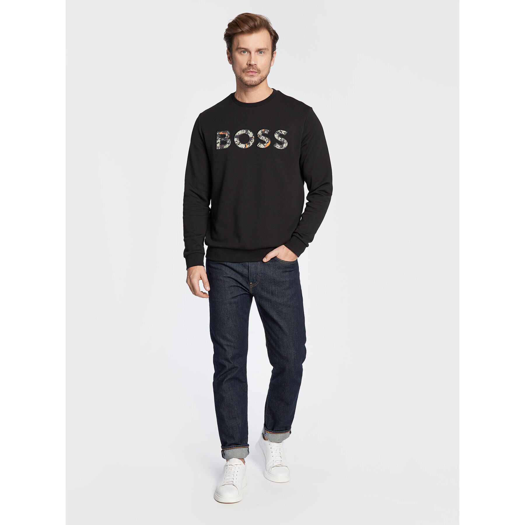 Boss Bluză We 50476140 Negru Regular Fit - Pled.ro