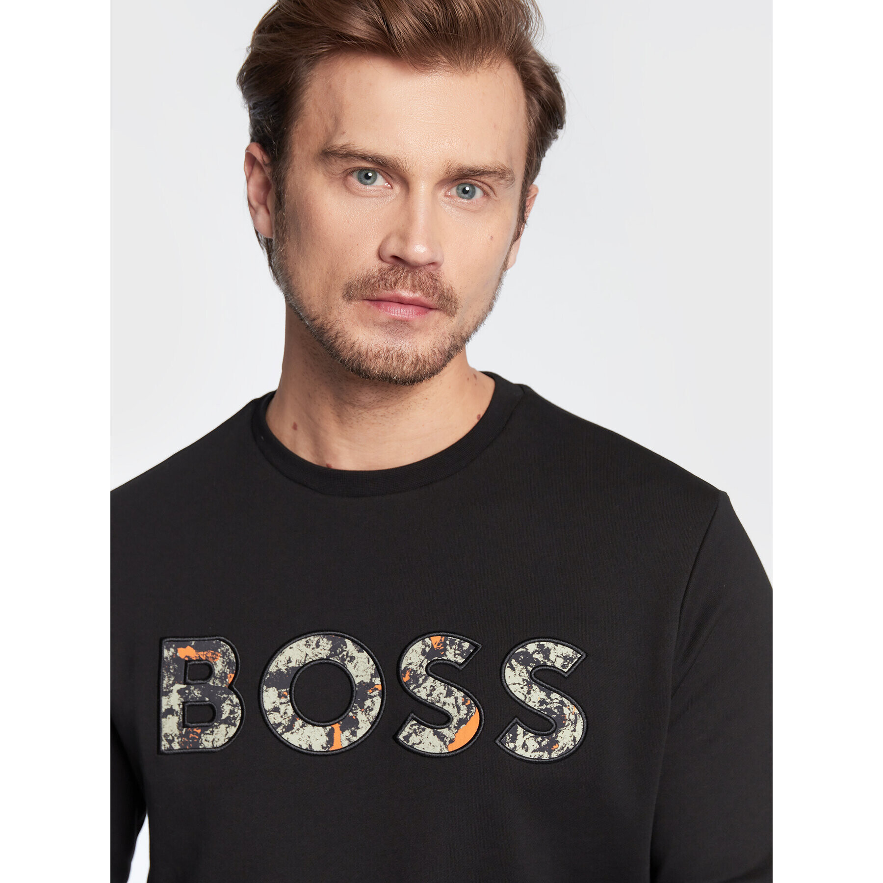 Boss Bluză We 50476140 Negru Regular Fit - Pled.ro